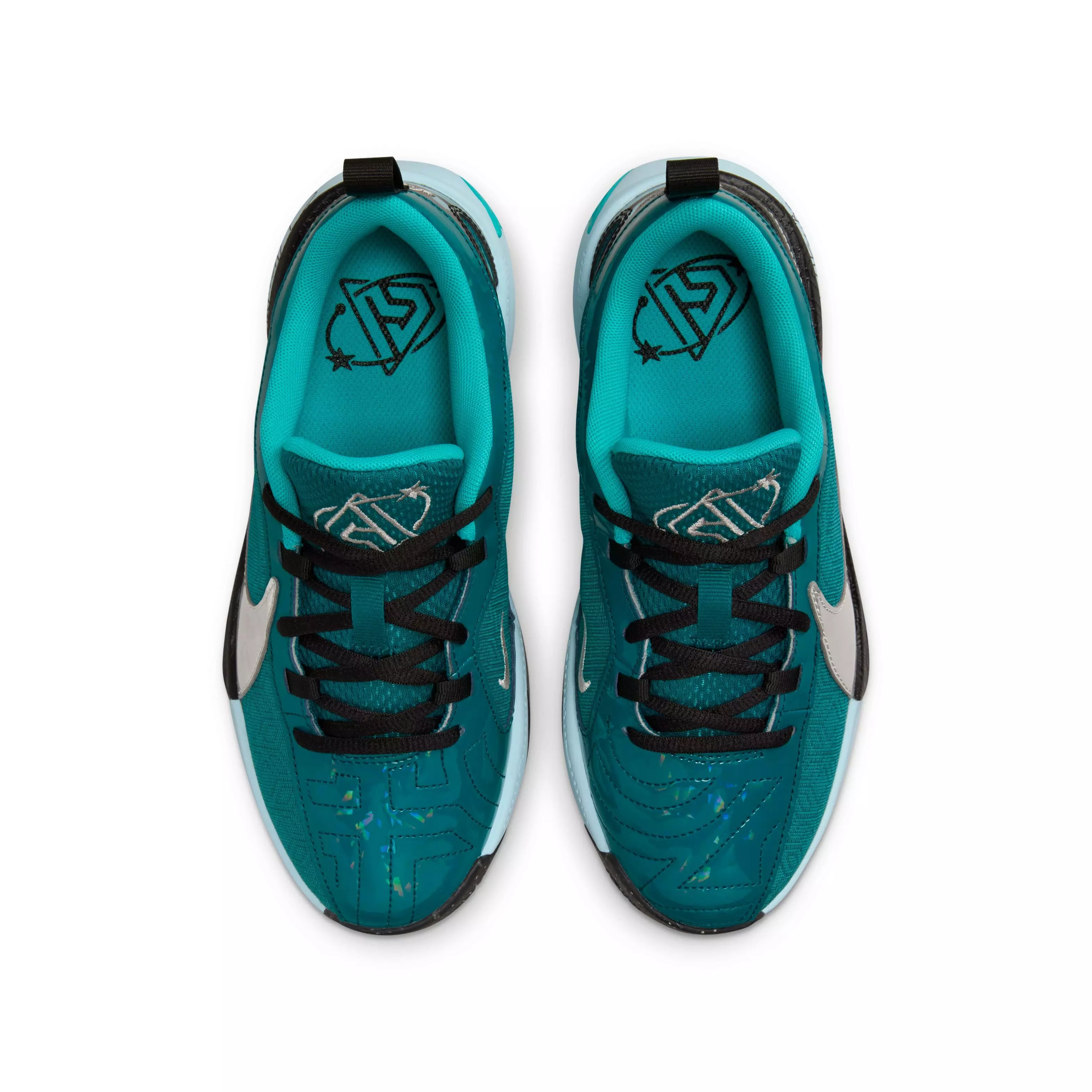 Nike Freak 5 "ASW" Grade School Kids' Basketball Shoe - GEODE TEAL/METALLIC SILVER/BLACK