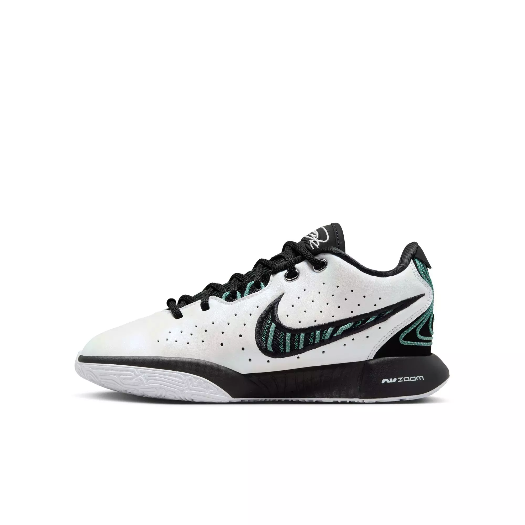 Nike LeBron XXI "Conchiolin" Grade School Kids' Basketball Shoe -  WHITE/BLACK/BICOASTAL