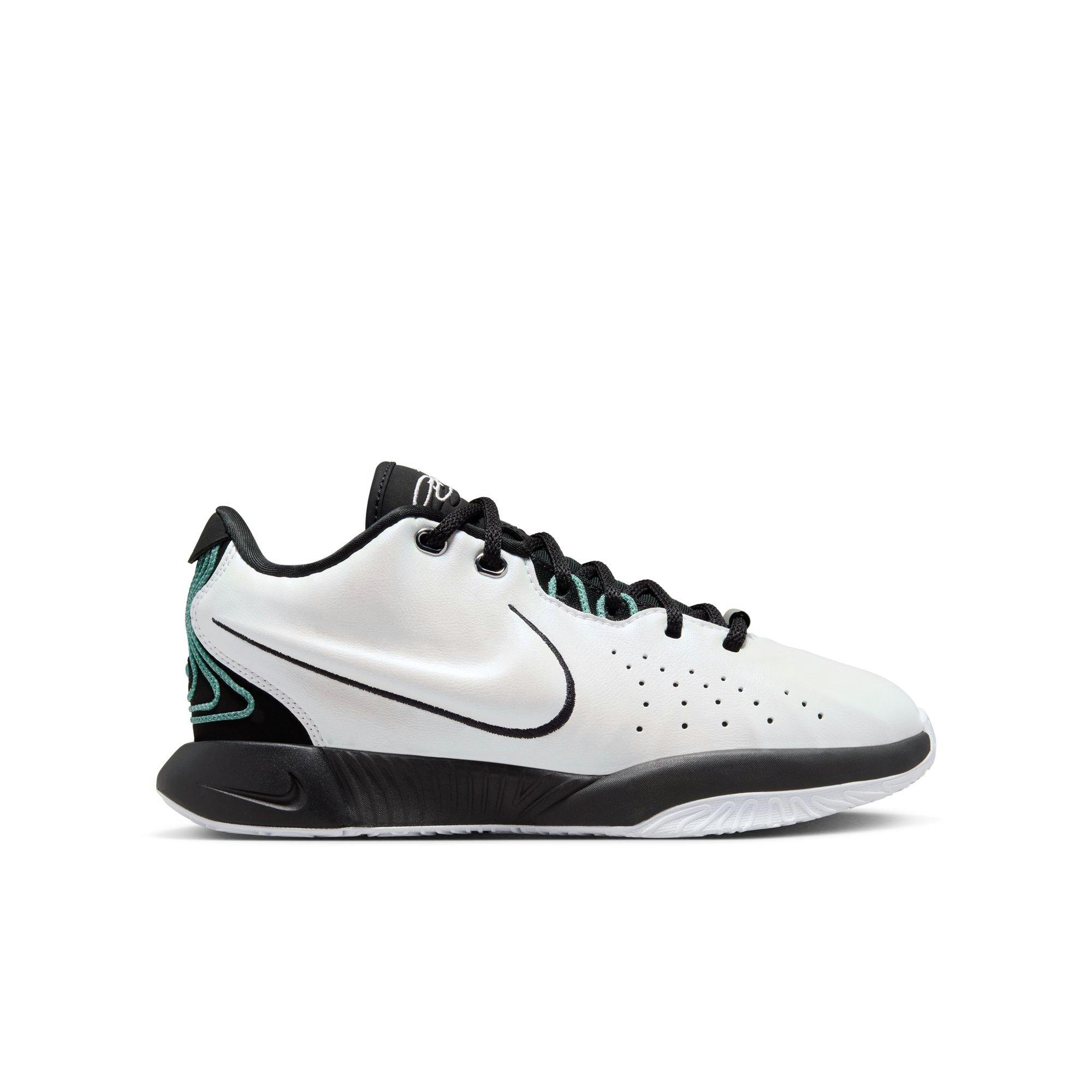 Nike LeBron XXI "Conchiolin" Grade School Kids' Basketball Shoe -  WHITE/BLACK/BICOASTAL Thumbnail View 1