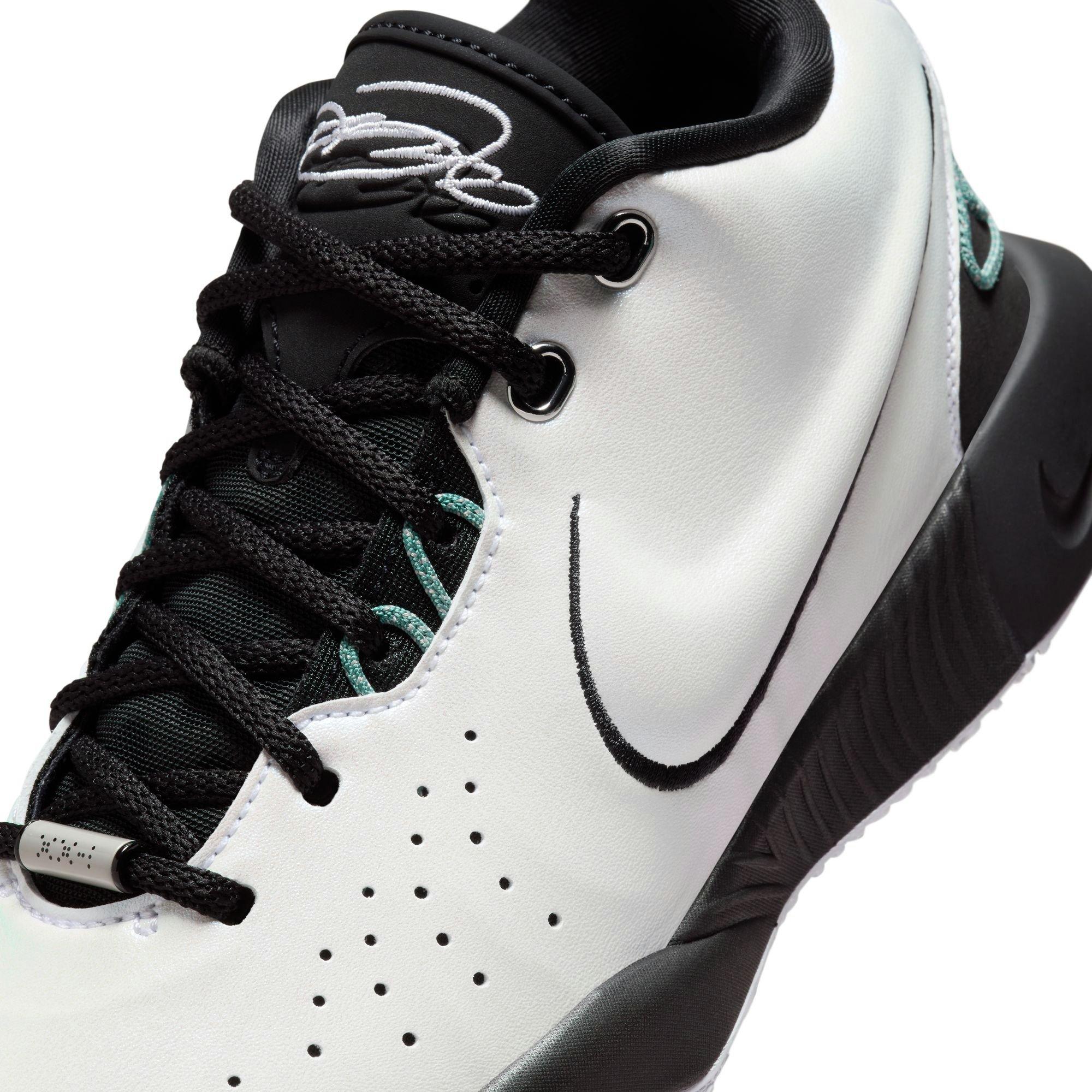 Nike LeBron XXI "Conchiolin" Grade School Kids' Basketball Shoe -  WHITE/BLACK/BICOASTAL Thumbnail View 4