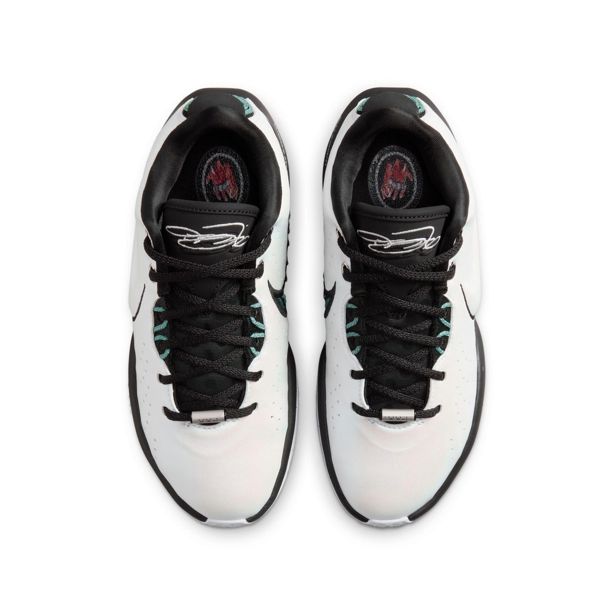 Nike LeBron XXI "Conchiolin" Grade School Kids' Basketball Shoe -  WHITE/BLACK/BICOASTAL Thumbnail View 9
