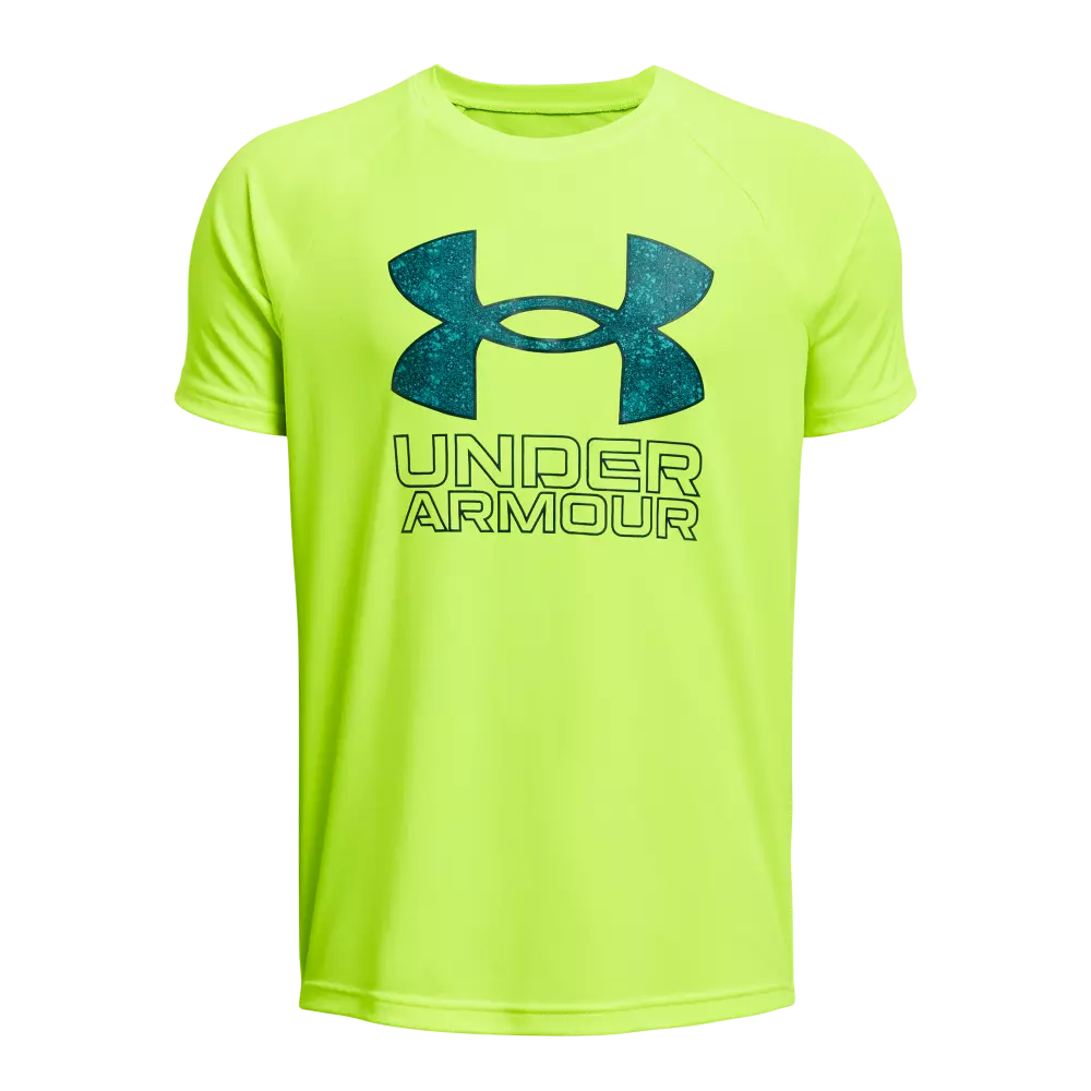 Under Armour Big Boys' Hybrid Print Fill Tee - YELLOW