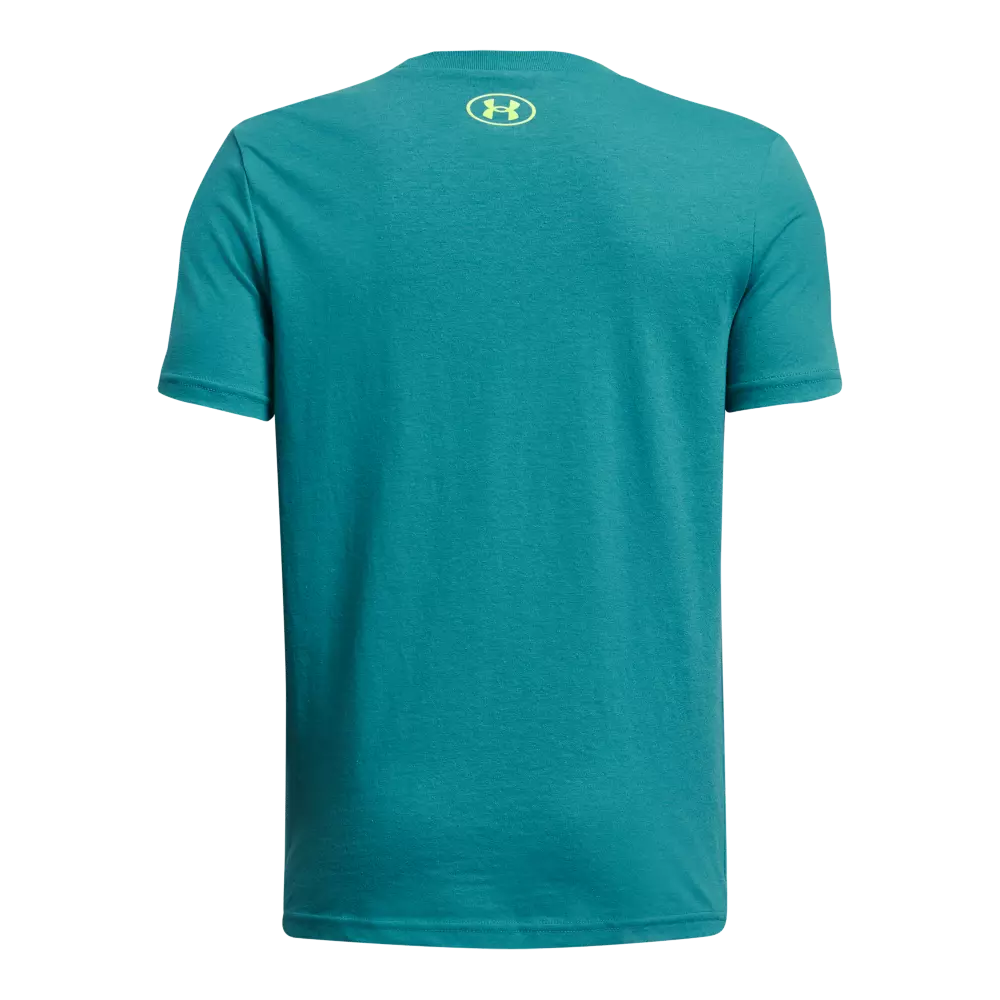 Under Armour Big Boys' Box Logo Camo Tee - TEAL