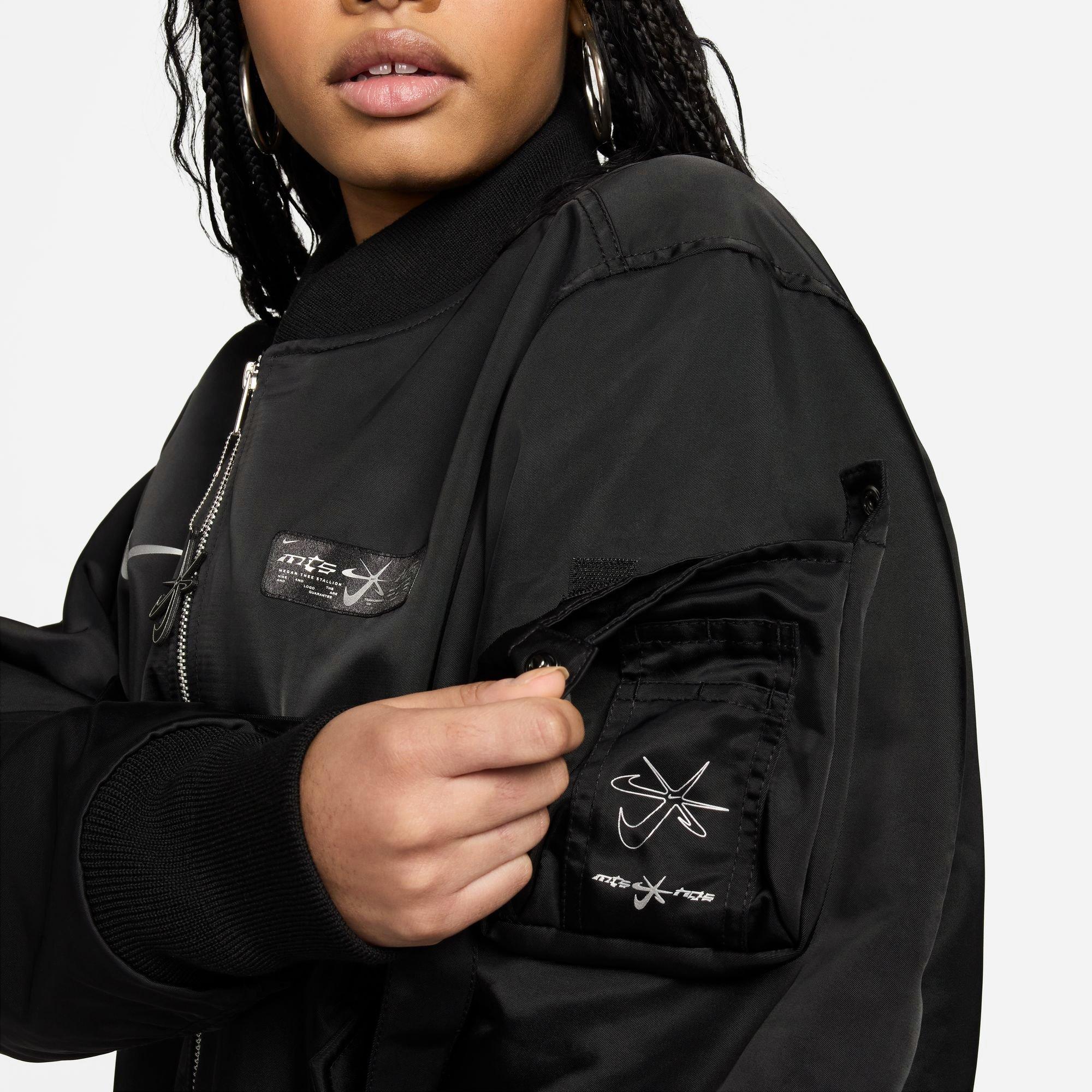 Nike Megan Thee Stallion woven jacket in black