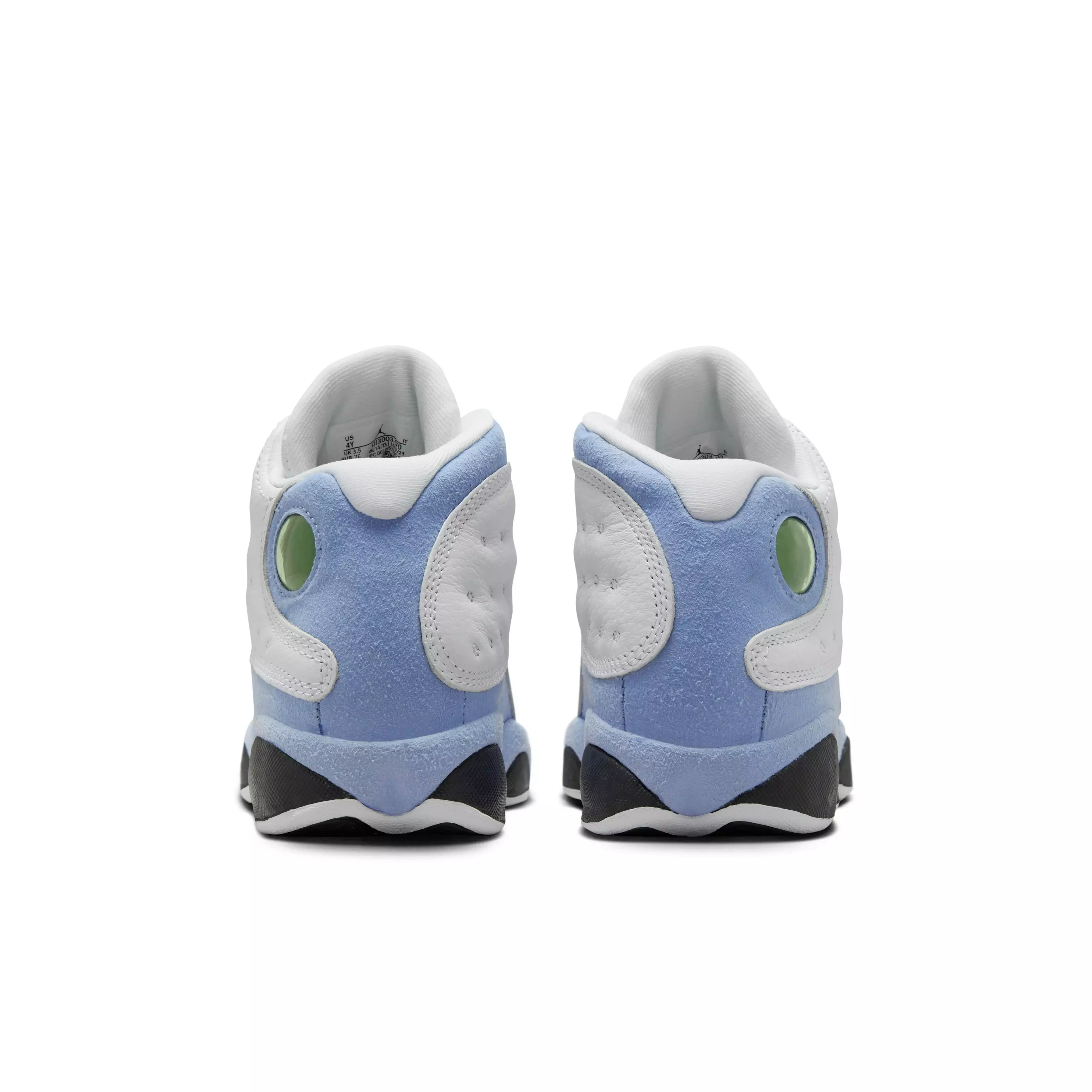 Jordan 13 Retro "Blue Grey" Grade School Kids' Shoe - WHITE/YELLOW OCHRE/BLUE GREY