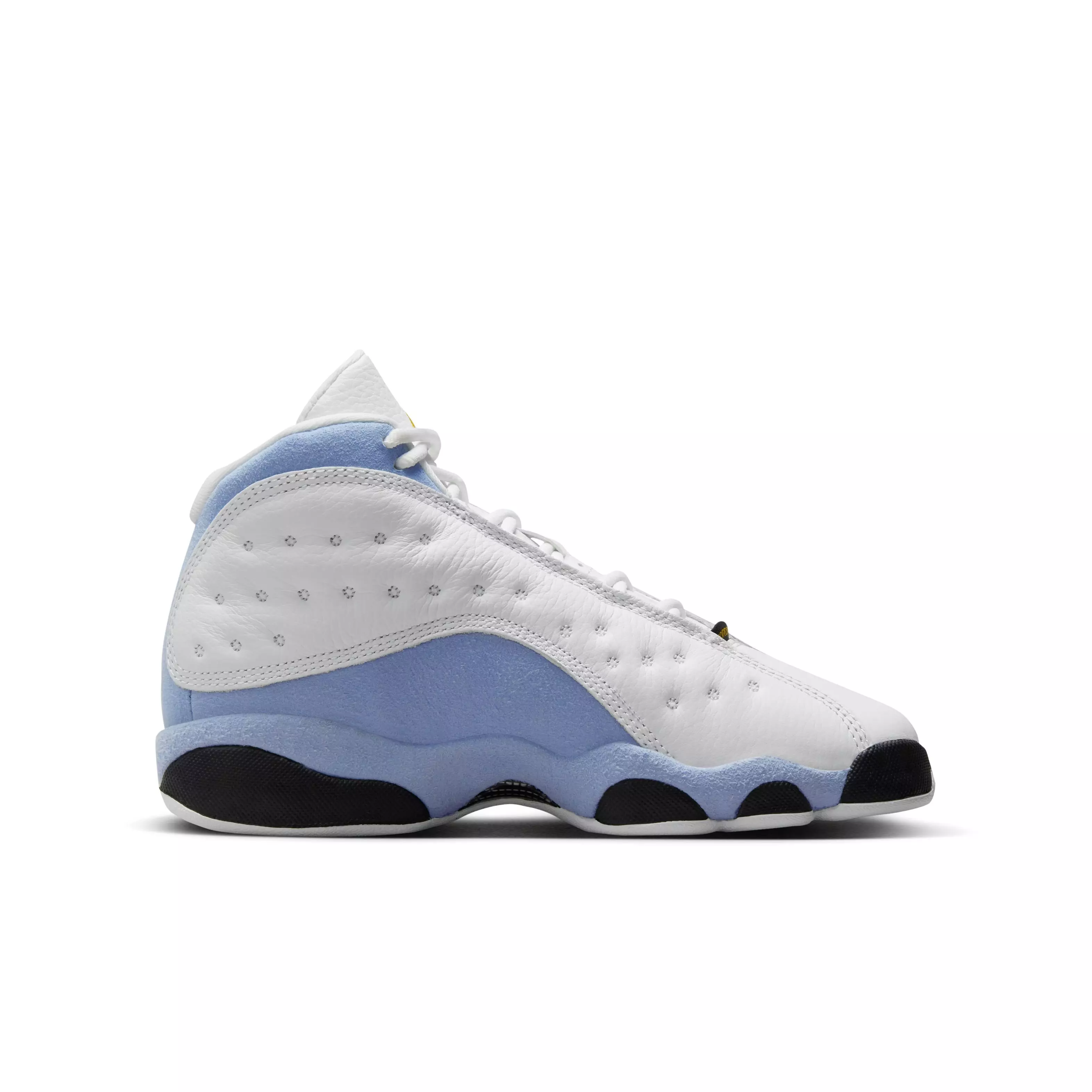 Jordan 13 Retro "Blue Grey" Grade School Kids' Shoe - WHITE/YELLOW OCHRE/BLUE GREY
