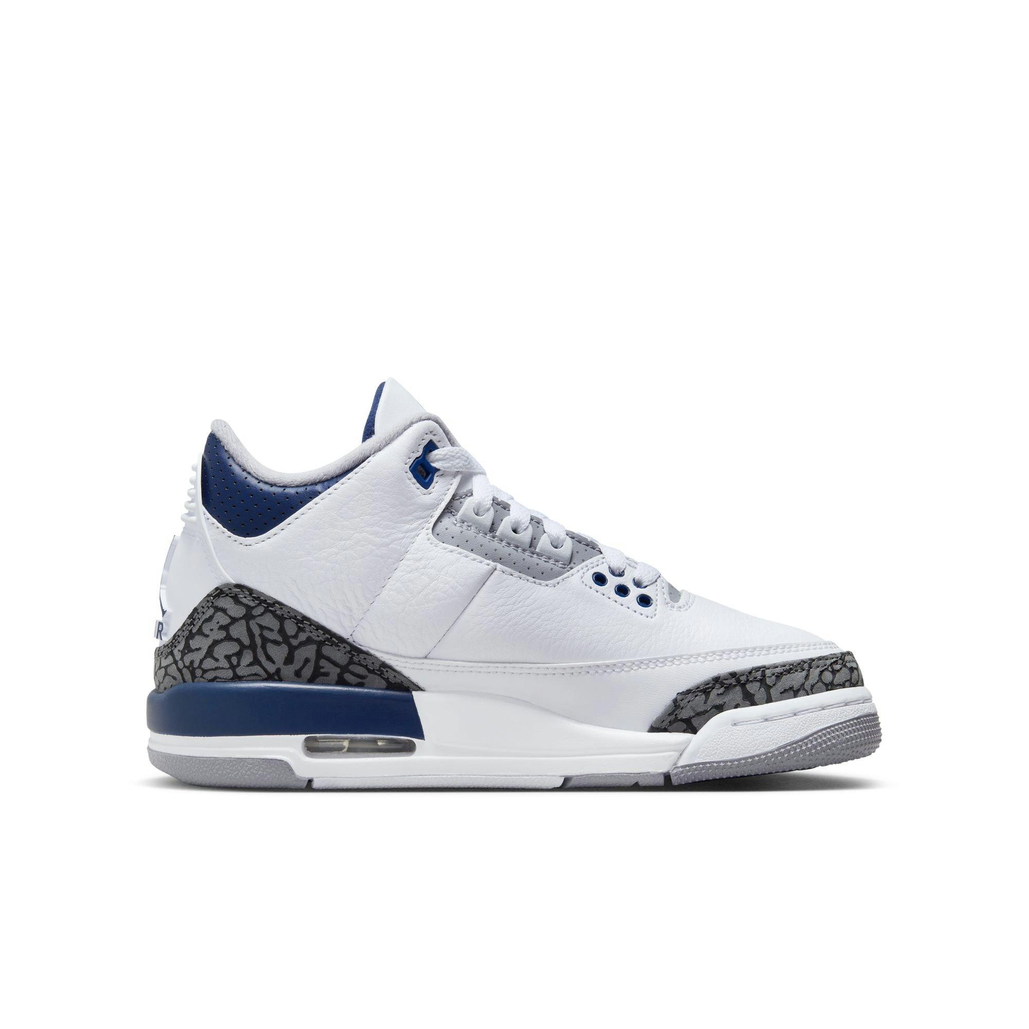 Jordan 3 Retro Grade School Kids' "Midnight Navy"  Shoe