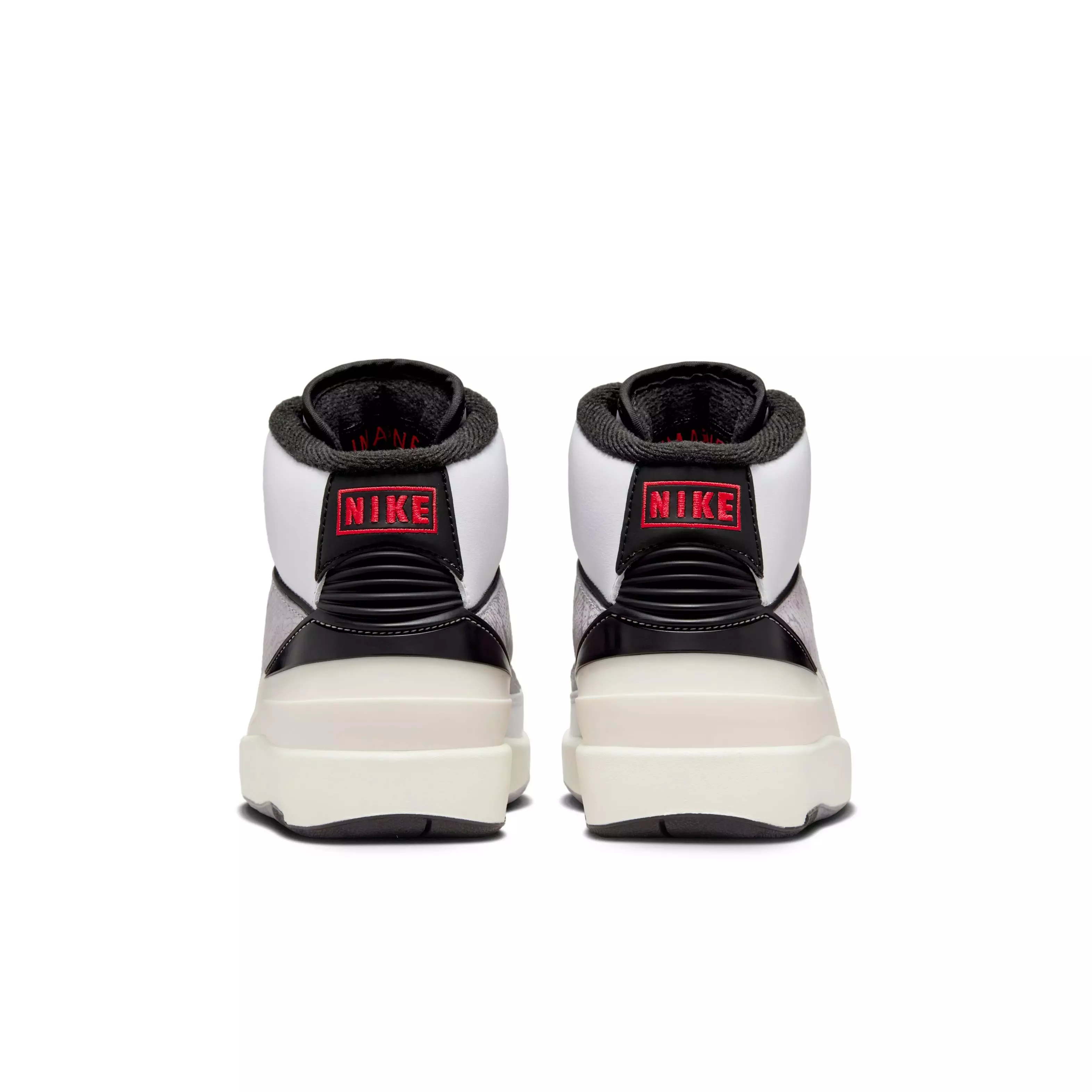 Jordan 2 Retro "Python" Grade School Kids' Shoe - WHITE/FIRE RED/BLACK