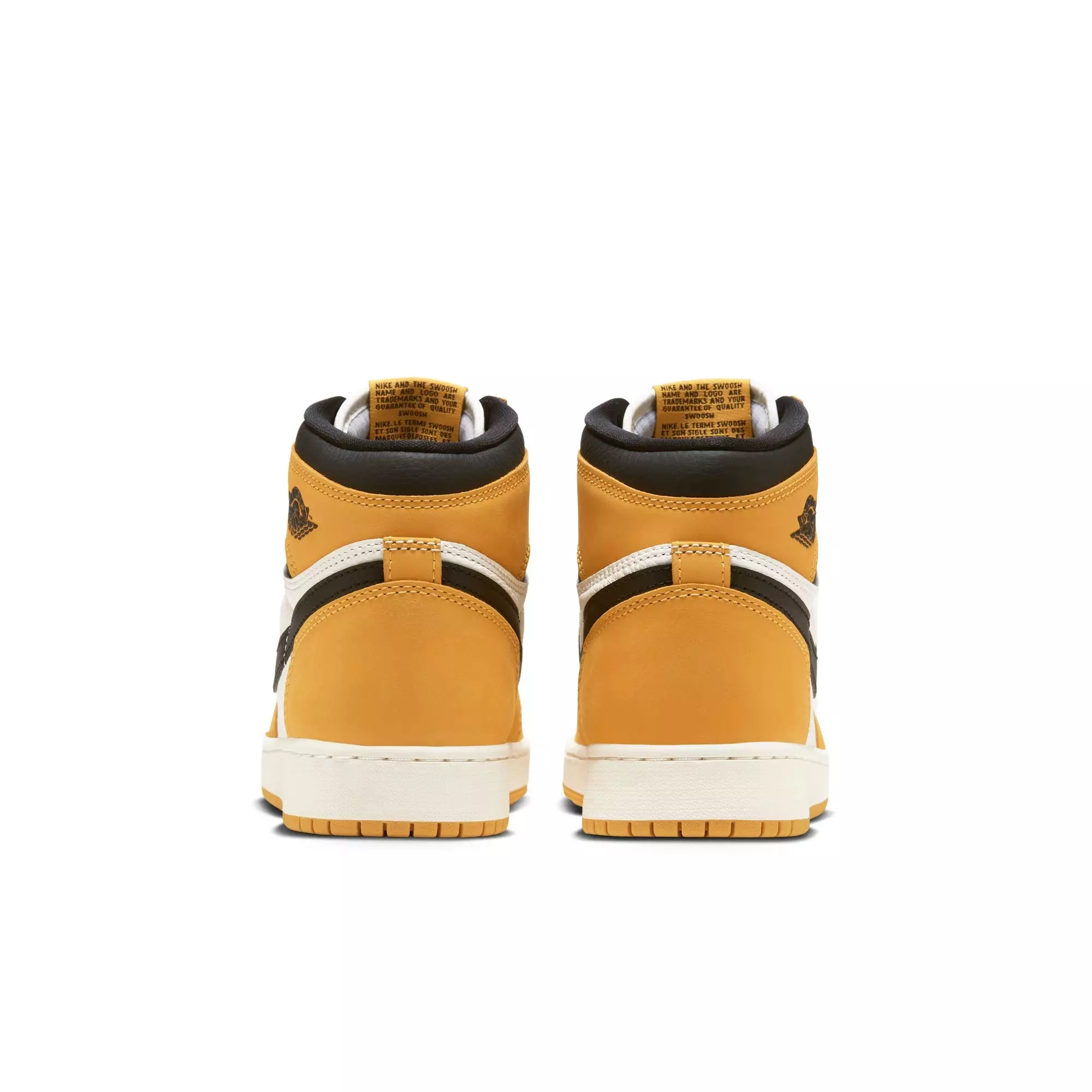 Jordan 1 Retro High OG "Yellow Ochre" Grade School Kids' Shoe - YELLOW OCHRE/BLACK/SAIL