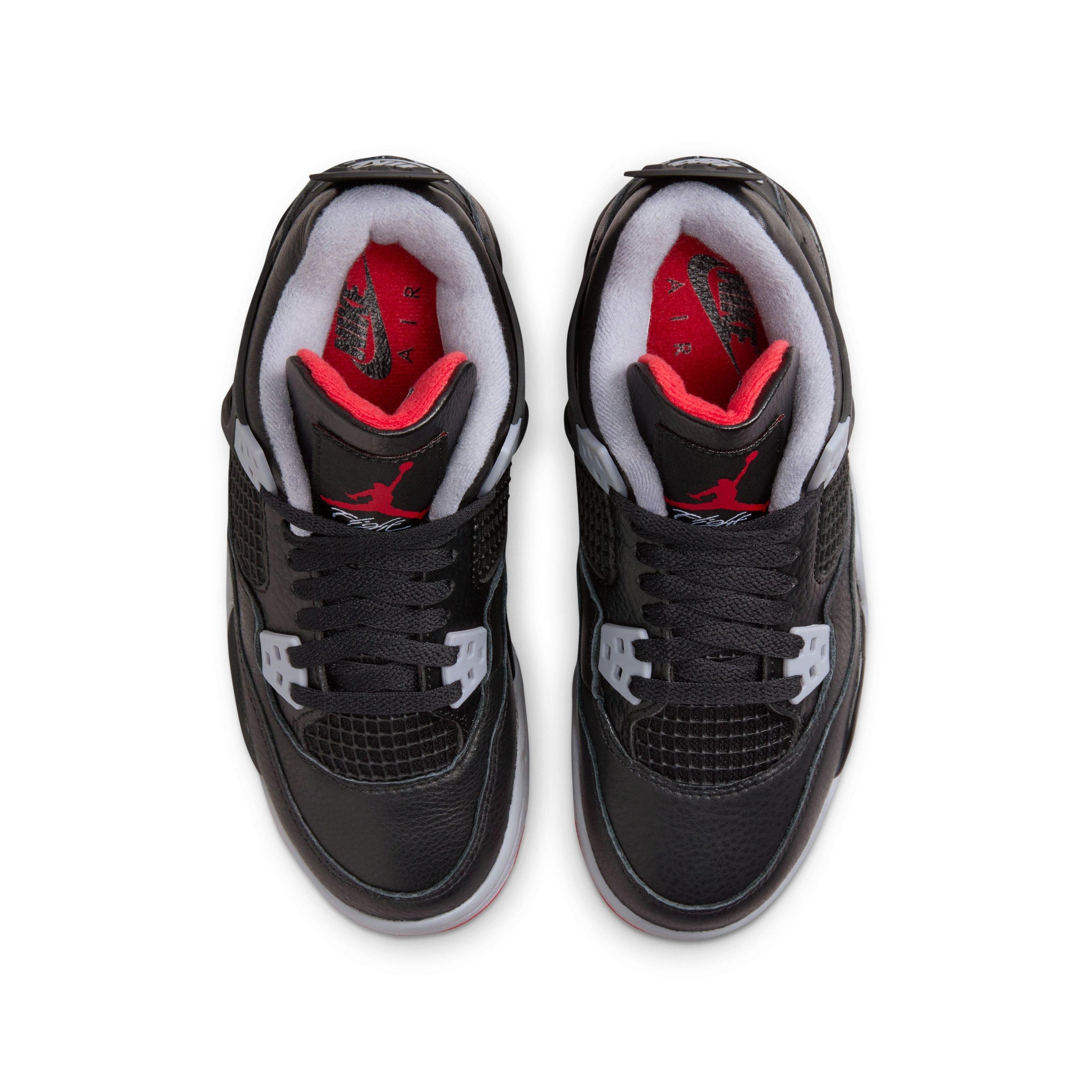 Jordan 4 Retro Bred Reimagined Grade School Kids Shoe Hibbett