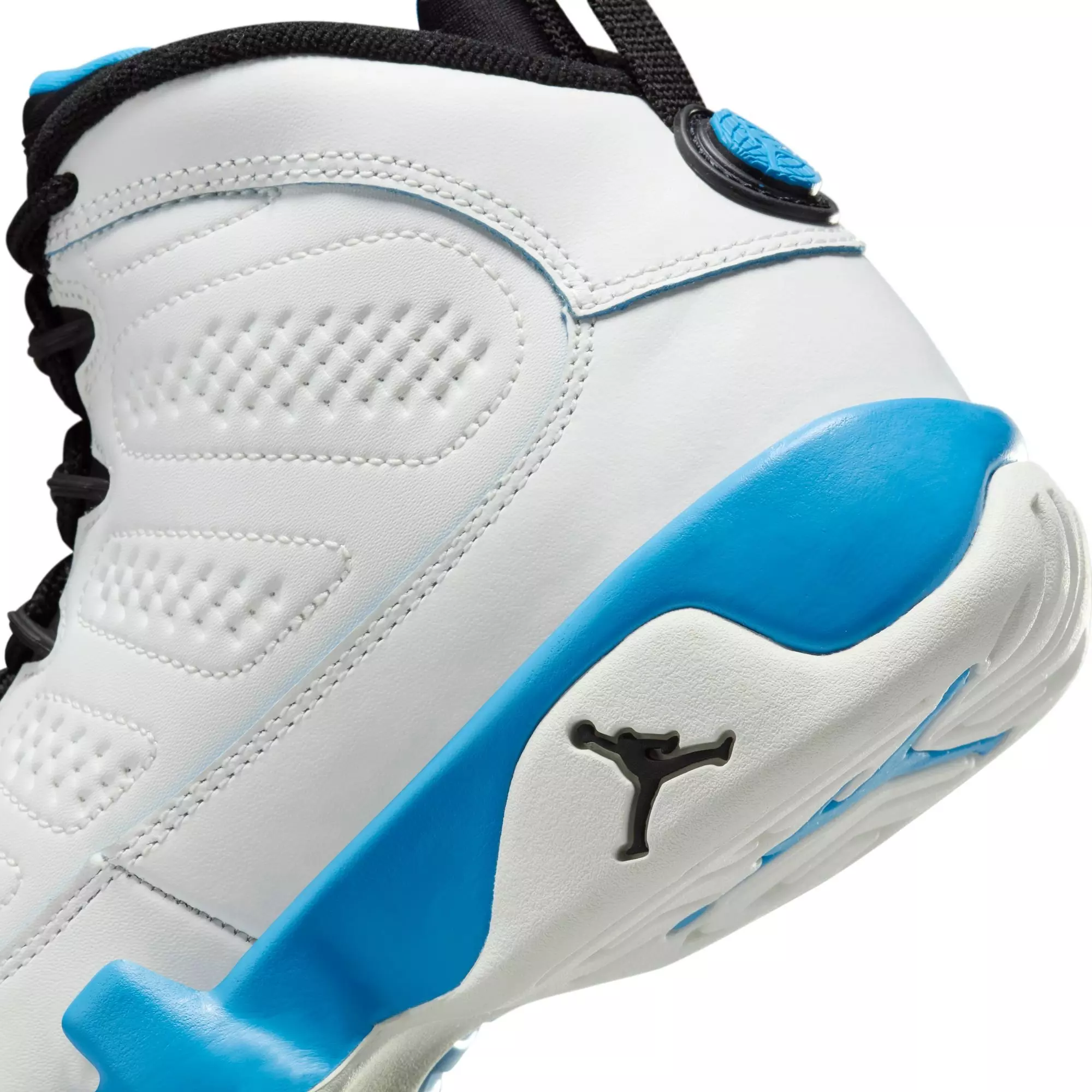 Jordan 9 Retro "Powder Blue" Grade School Kids' Shoe - SUMMIT WHITE/BLACK/POWDER BLUE