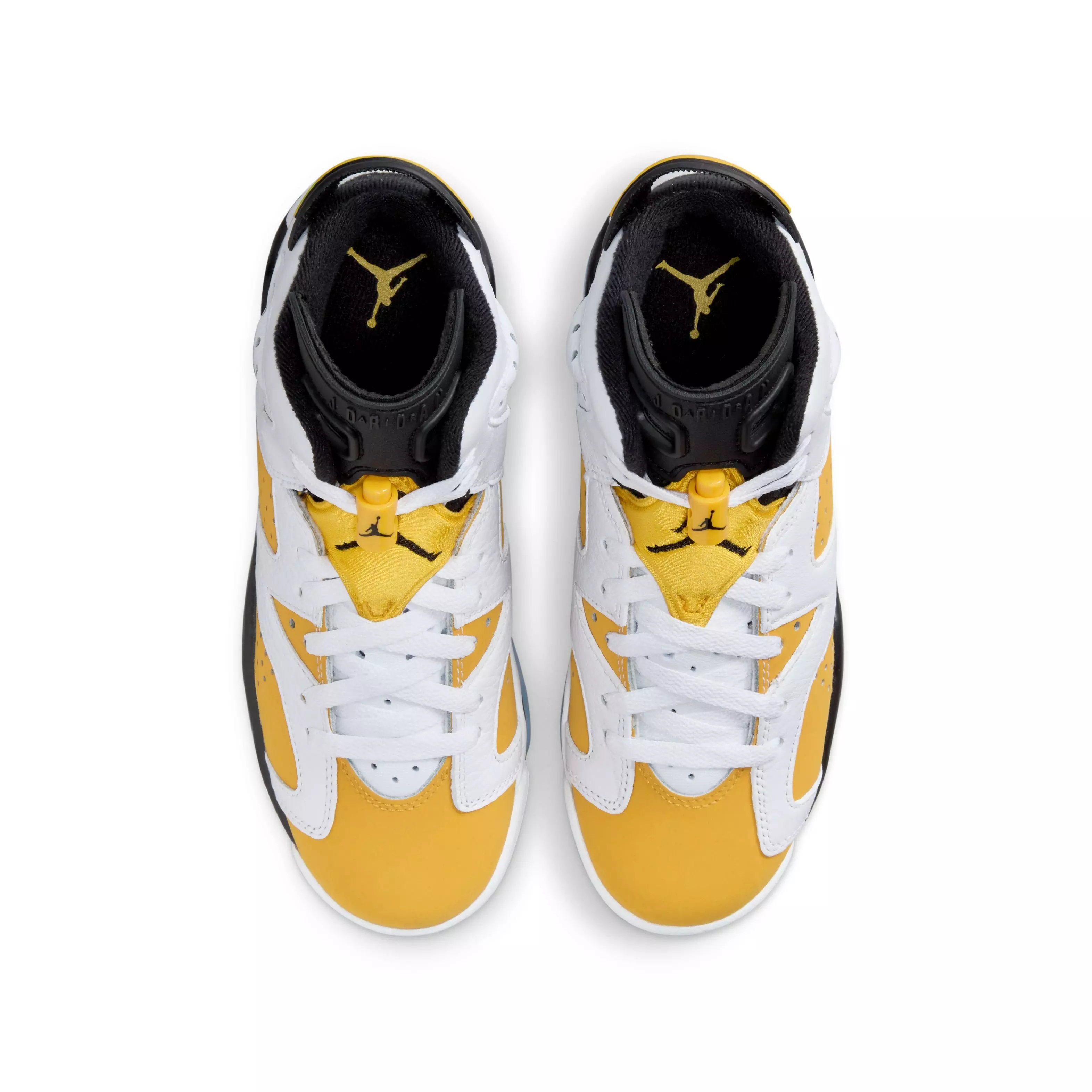 Jordan 6 Retro "Yellow Ochre" Grade School Kids' Shoe - WHITE/YELLOW OCHRE/BLACK