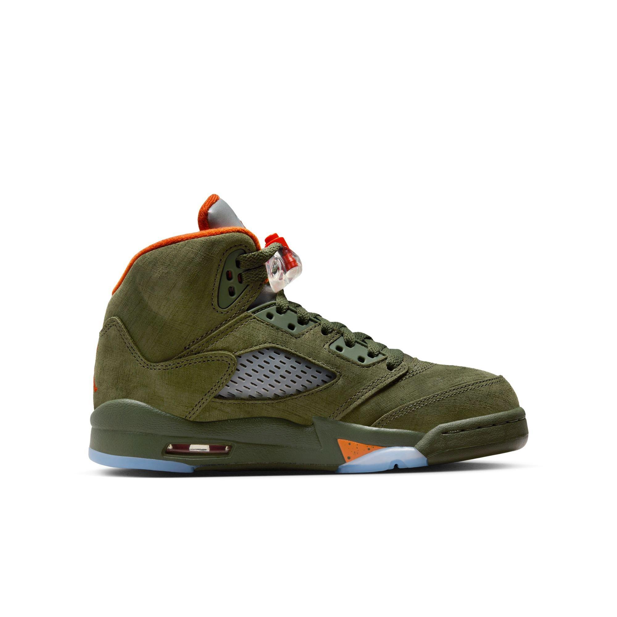 Jordan 5 Retro Olive Grade School Kids Shoe