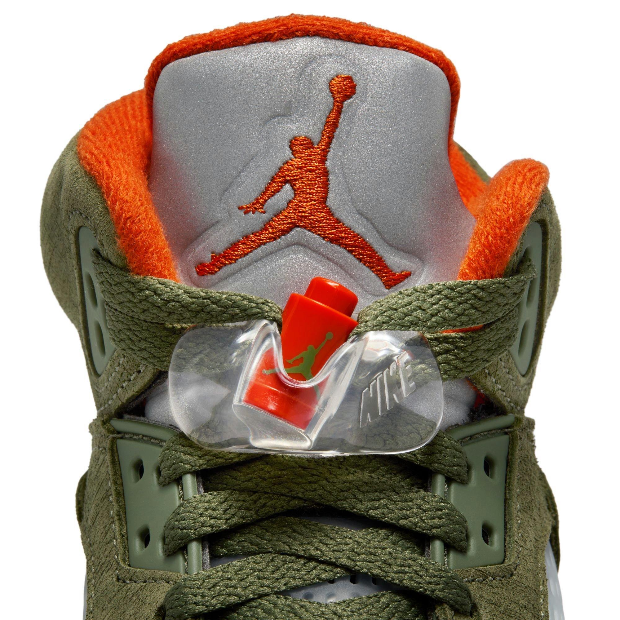 Jordan 5 Retro Grade School Kids' "Olive" Shoe