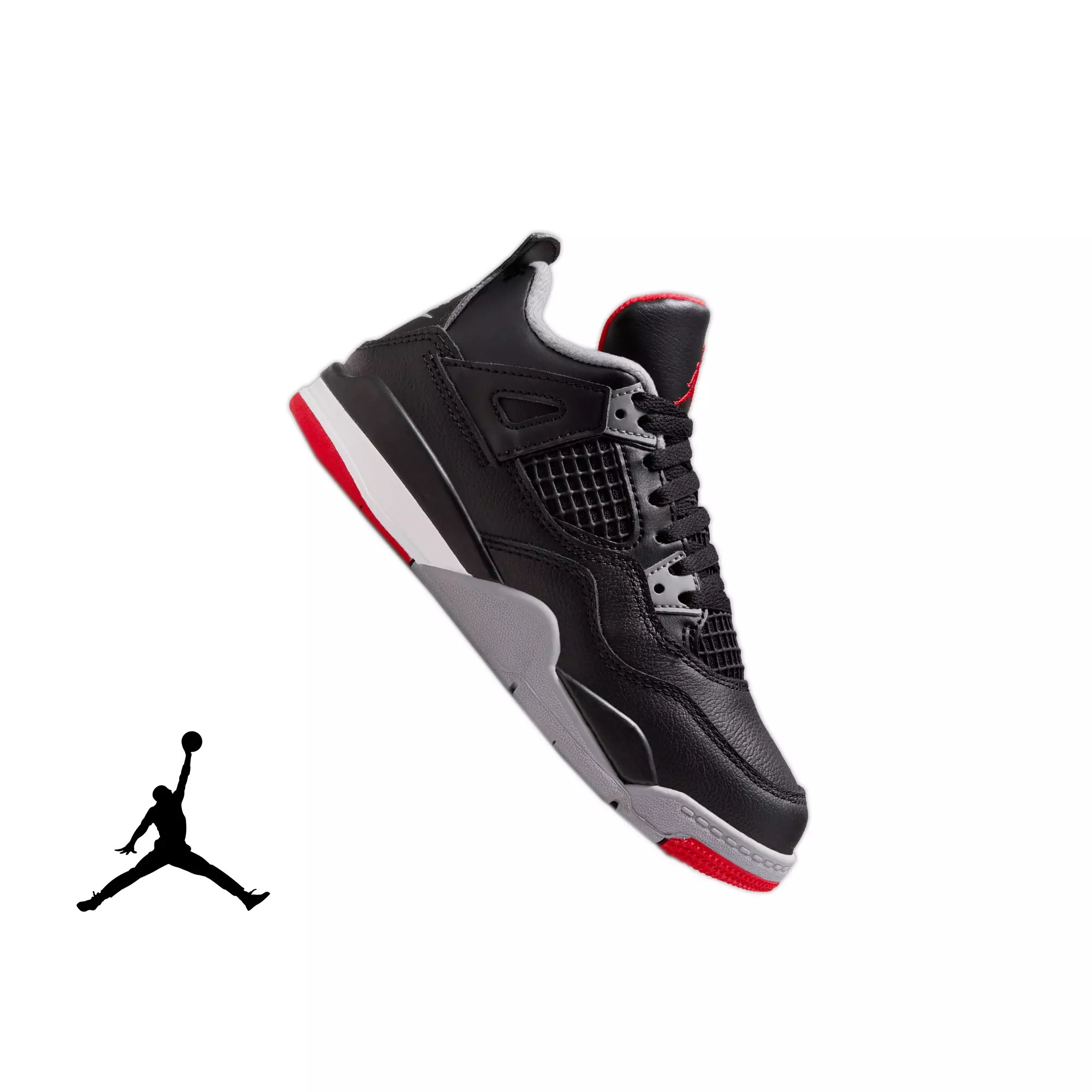 black and red jordans preschool