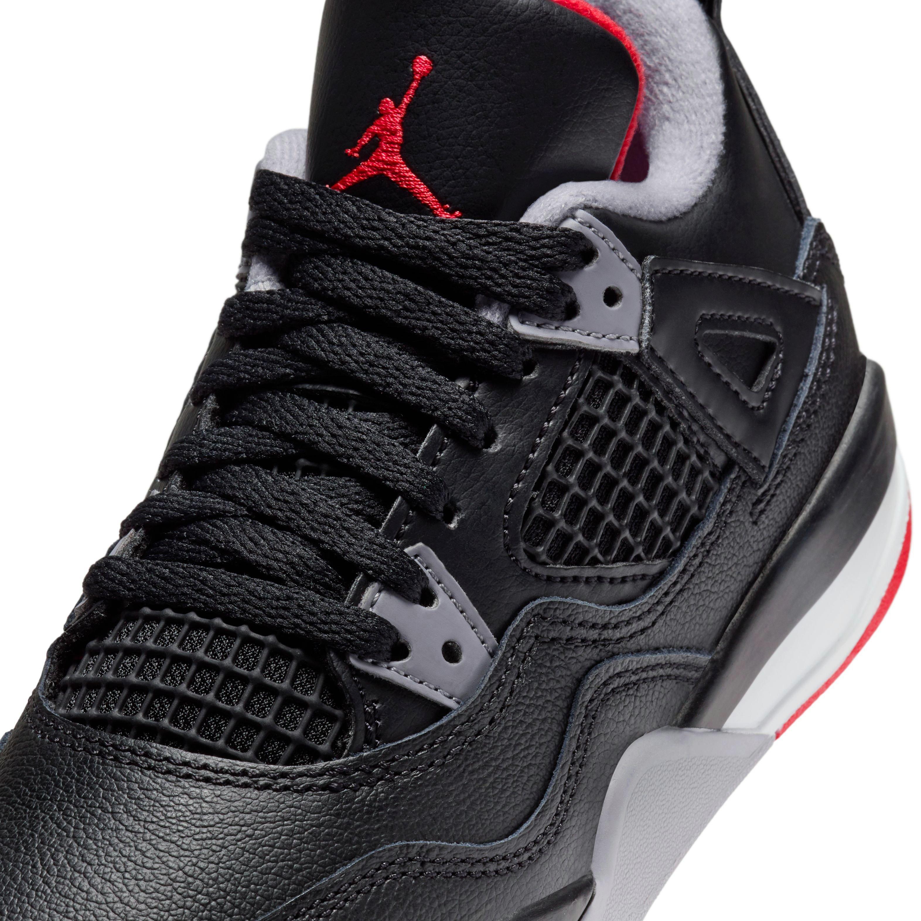 Jordan 4 Retro Bred Reimagined Preschool Kids Shoe