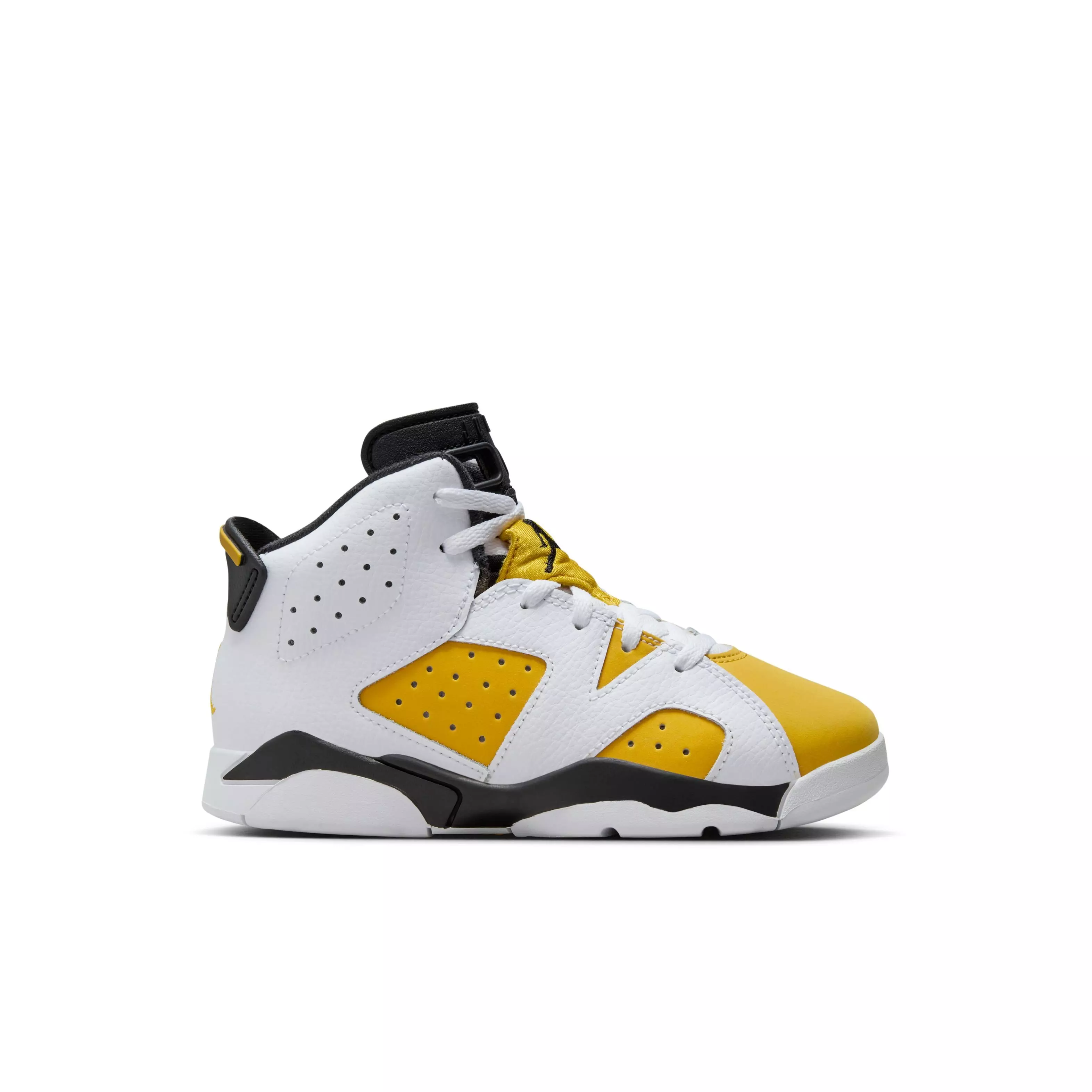 Jordan 6 Retro "Yellow Ochre" Preschool Kids' Shoe - WHITE/YELLOW OCHRE/BLACK