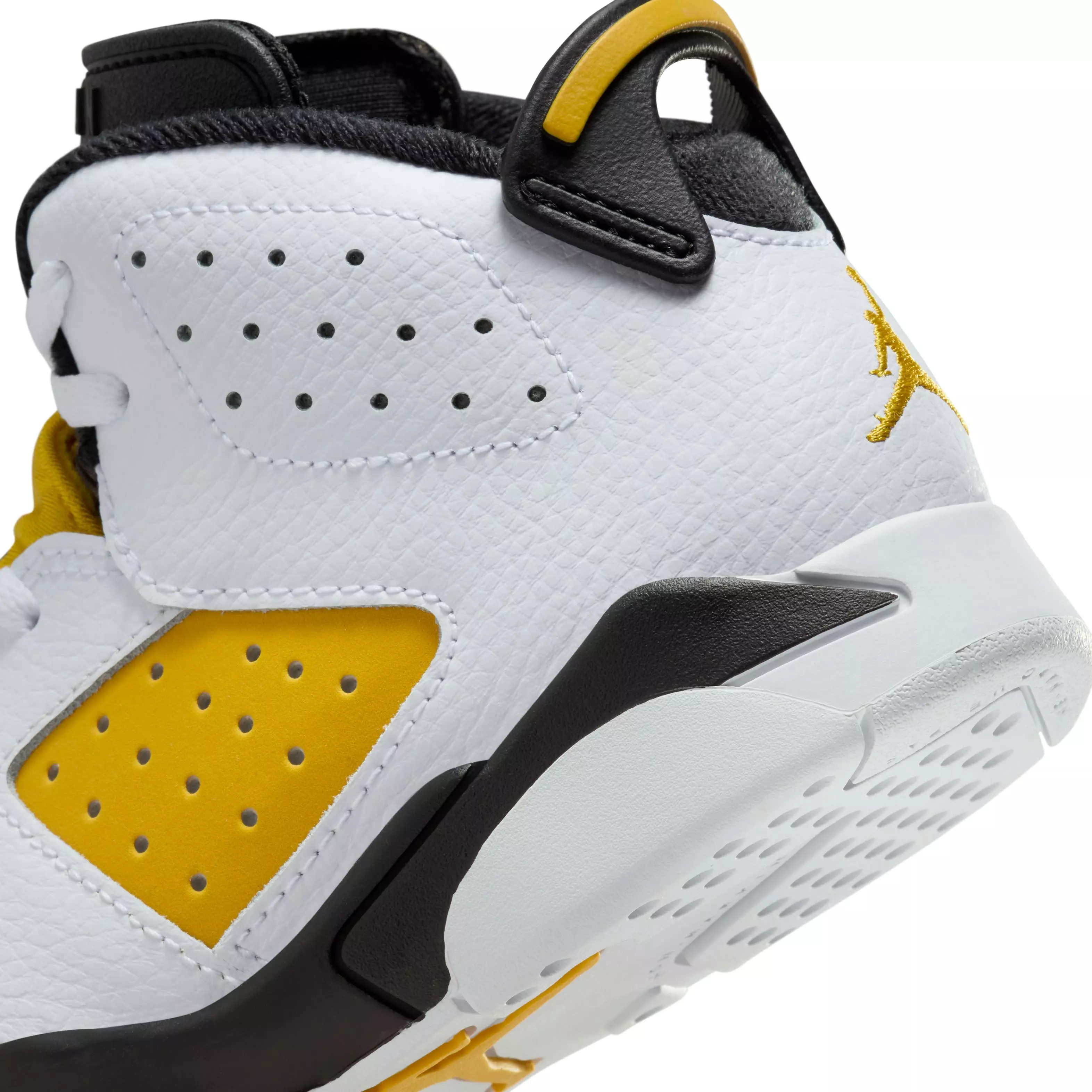 Jordan 6 Retro "Yellow Ochre" Preschool Kids' Shoe - WHITE/YELLOW OCHRE/BLACK