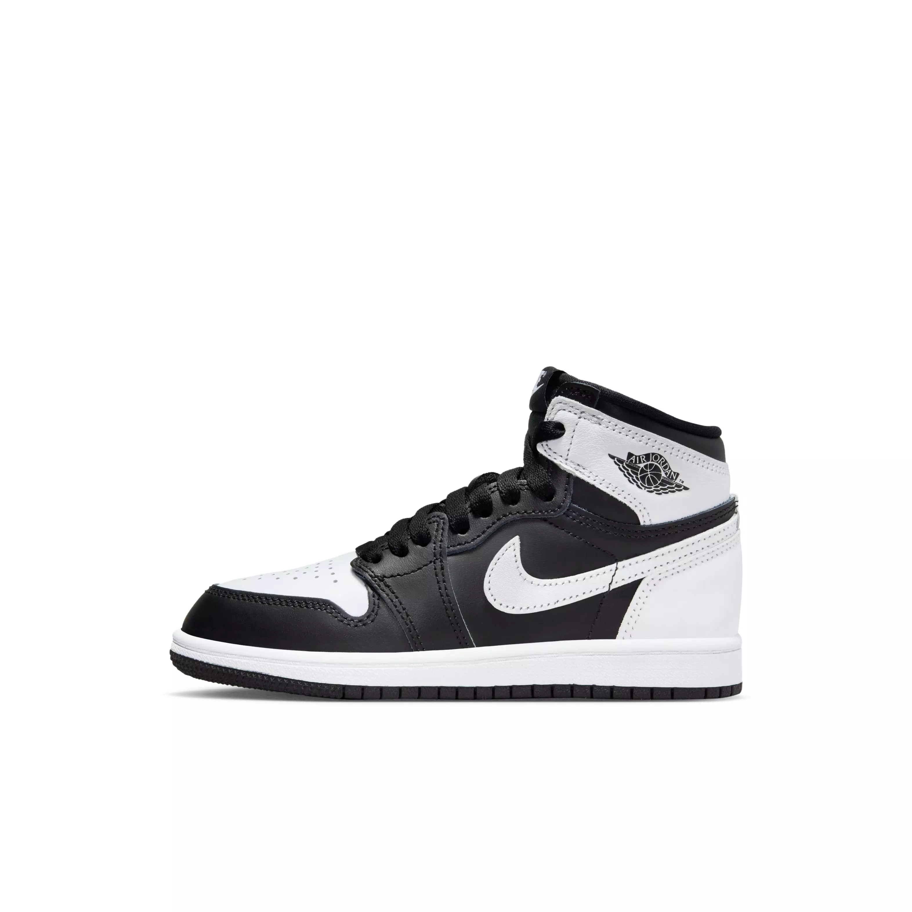 Jordan 1 Retro High OG "Black/White" Preschool Kids' Shoe - BLACK/WHITE
