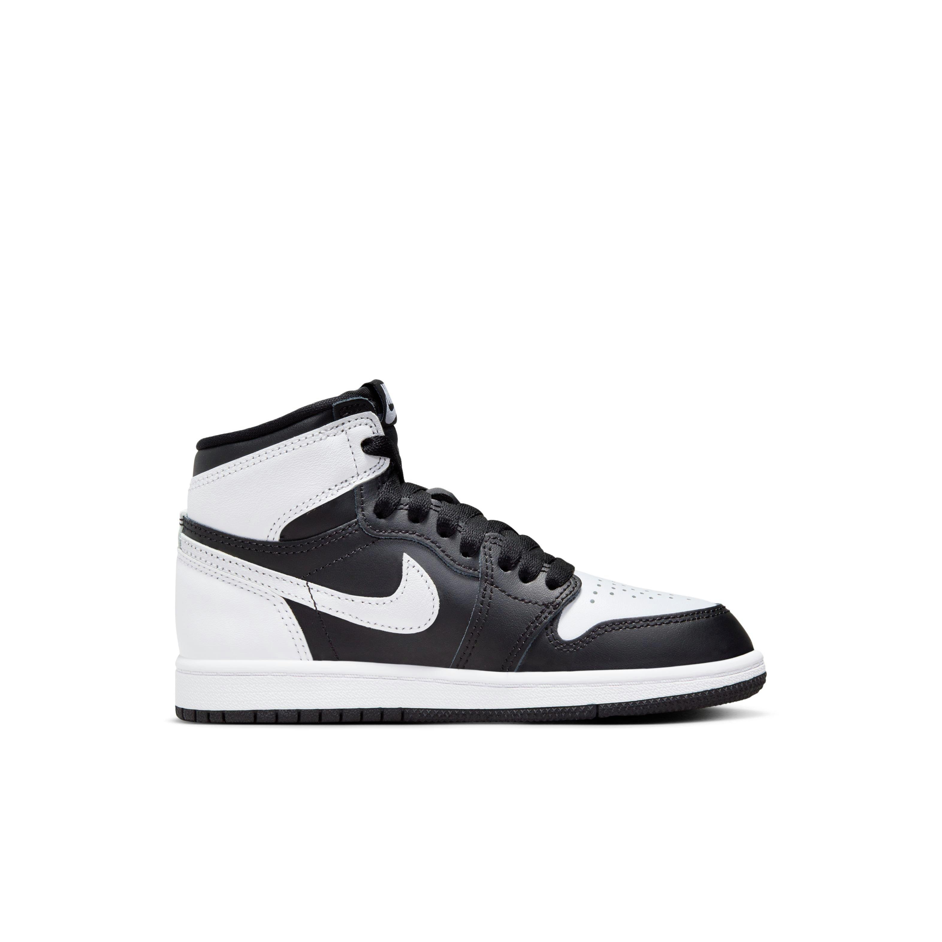 Jordan 1 Retro High OG "Black/White" Preschool Kids' Shoe - BLACK/WHITE Thumbnail View 2