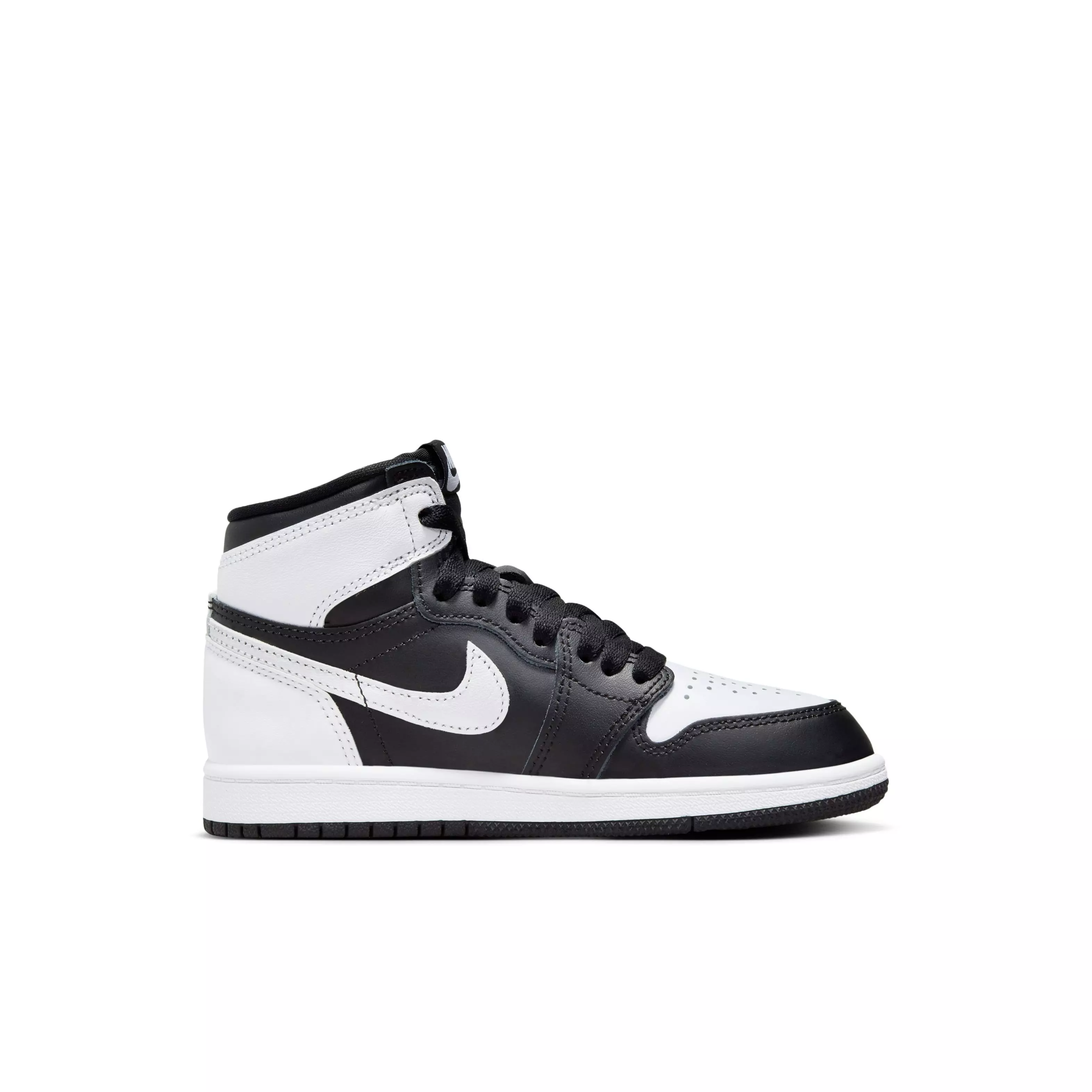 Jordan 1 Retro High OG "Black/White" Preschool Kids' Shoe - BLACK/WHITE