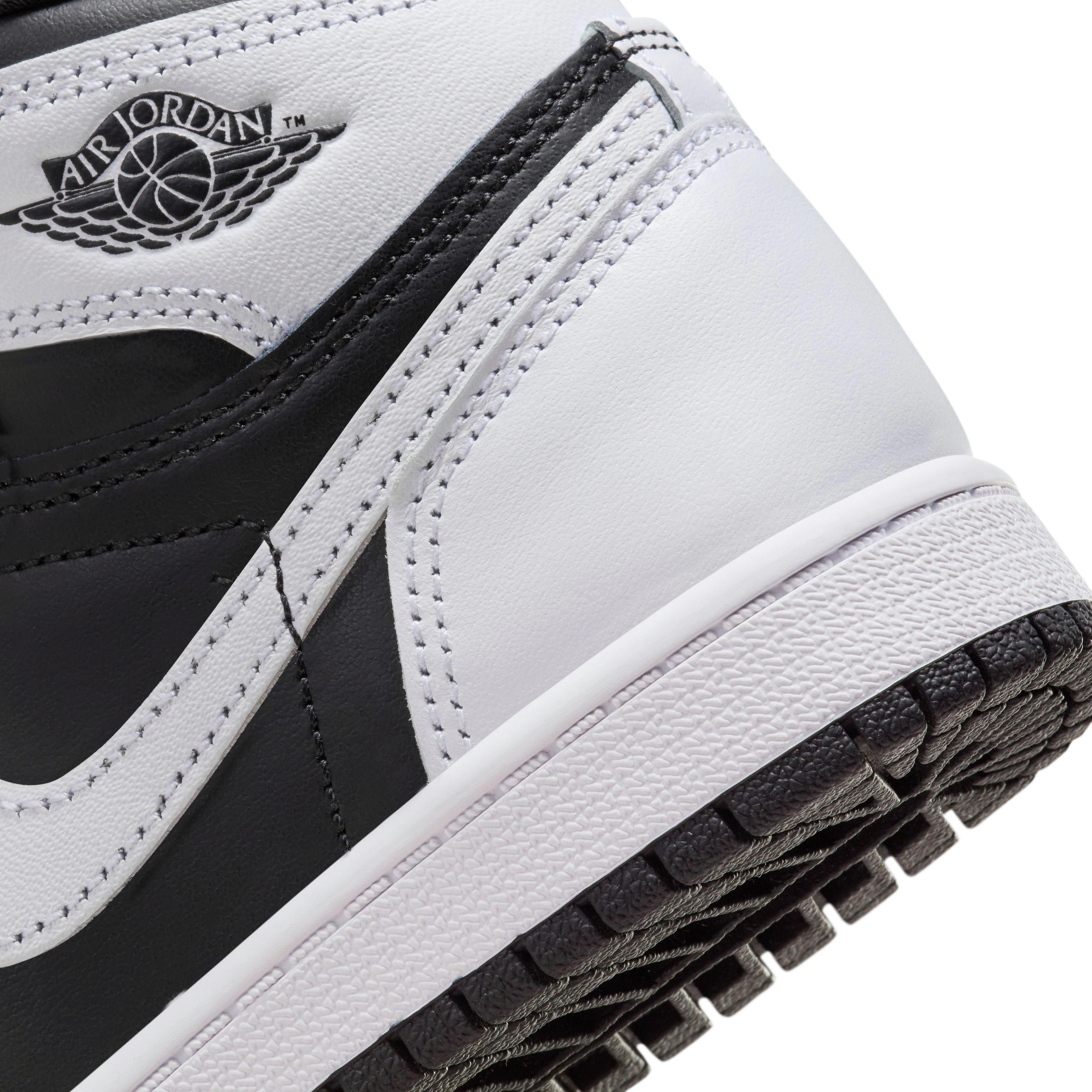 Jordan 1 Retro High OG "Black/White" Preschool Kids' Shoe - BLACK/WHITE Thumbnail View 5