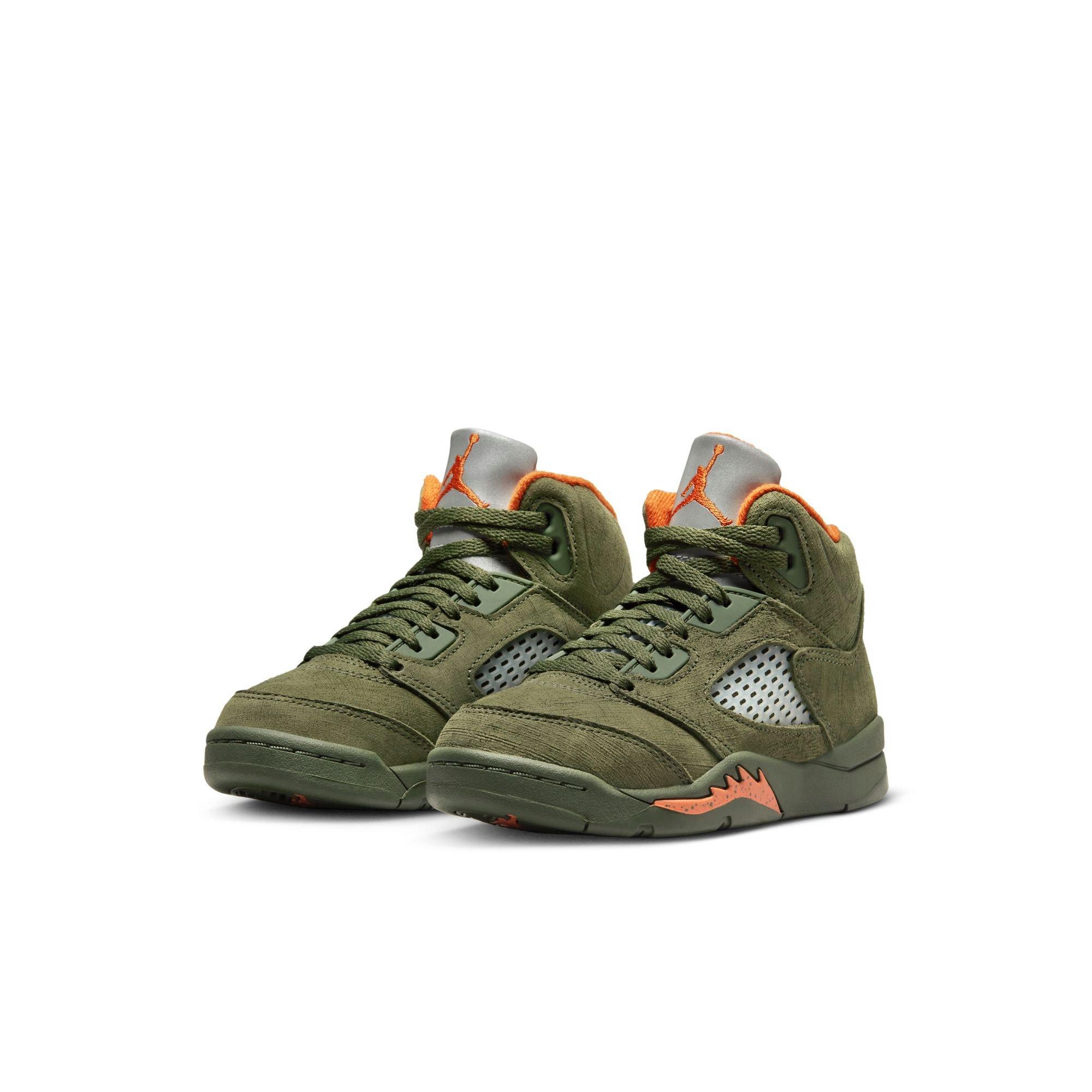 Jordan 5 Retro Preschool Kids' Olive Shoe