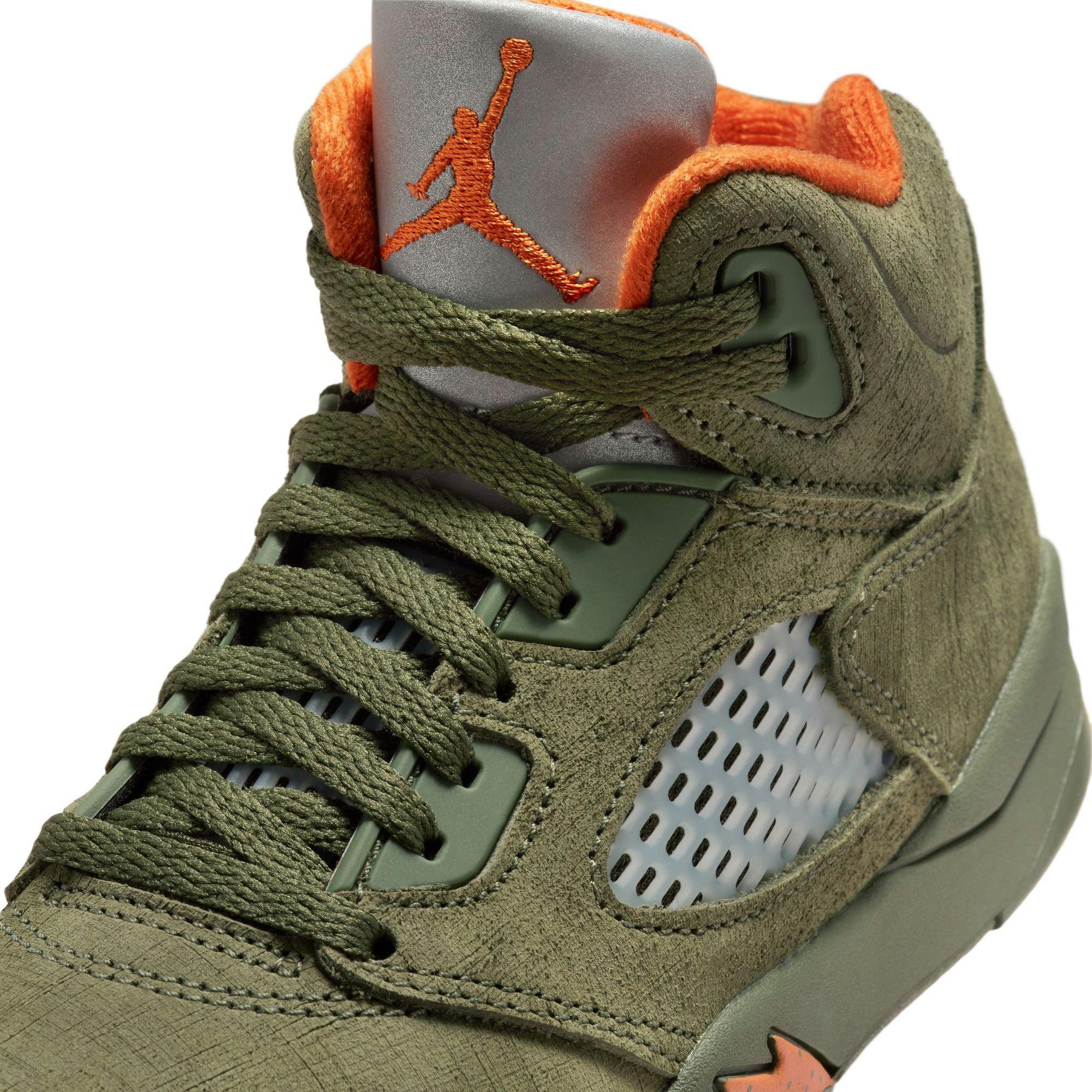 Jordan 5 Retro Preschool Kids' Olive Shoe