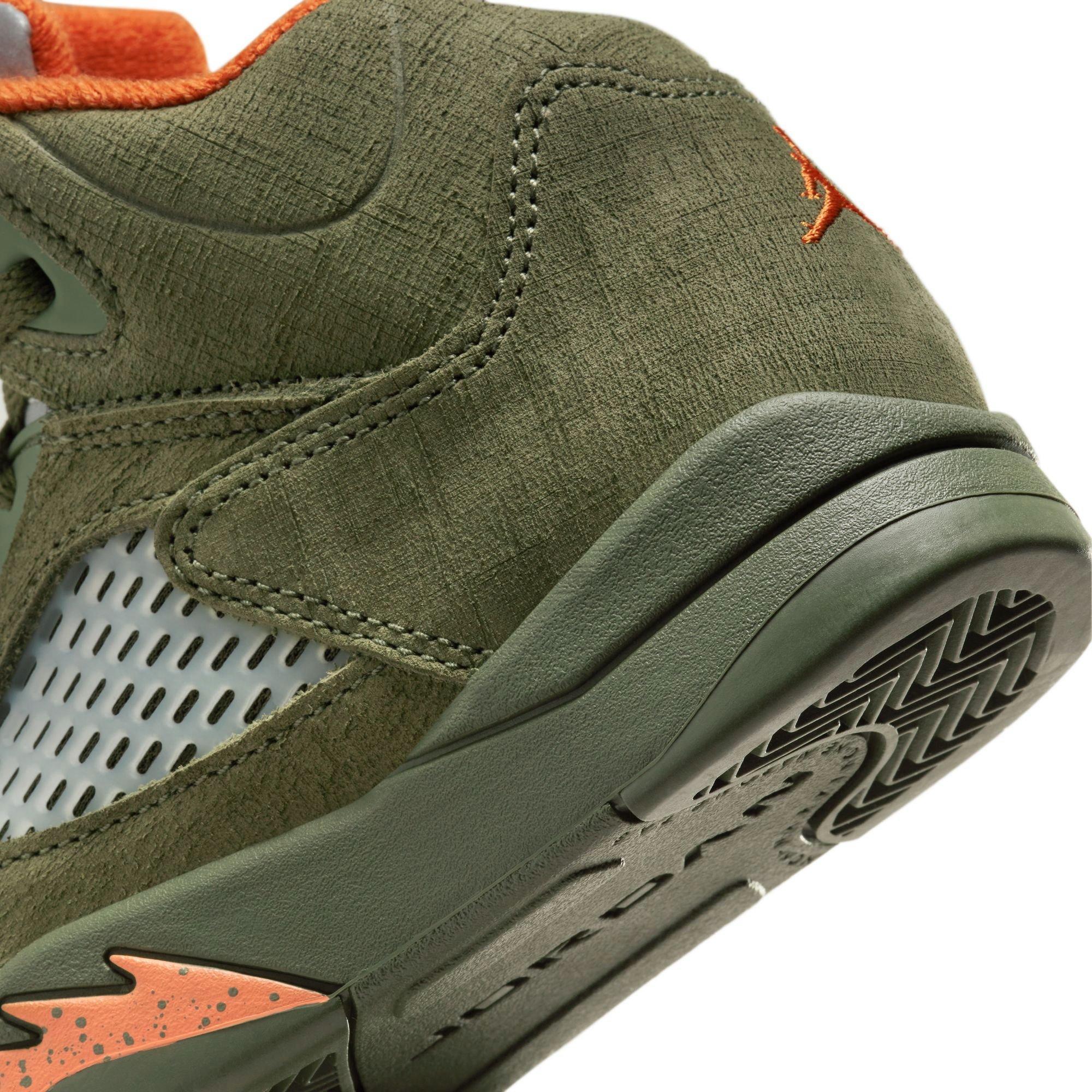 Jordan 5 Retro Preschool Kids' Olive Shoe