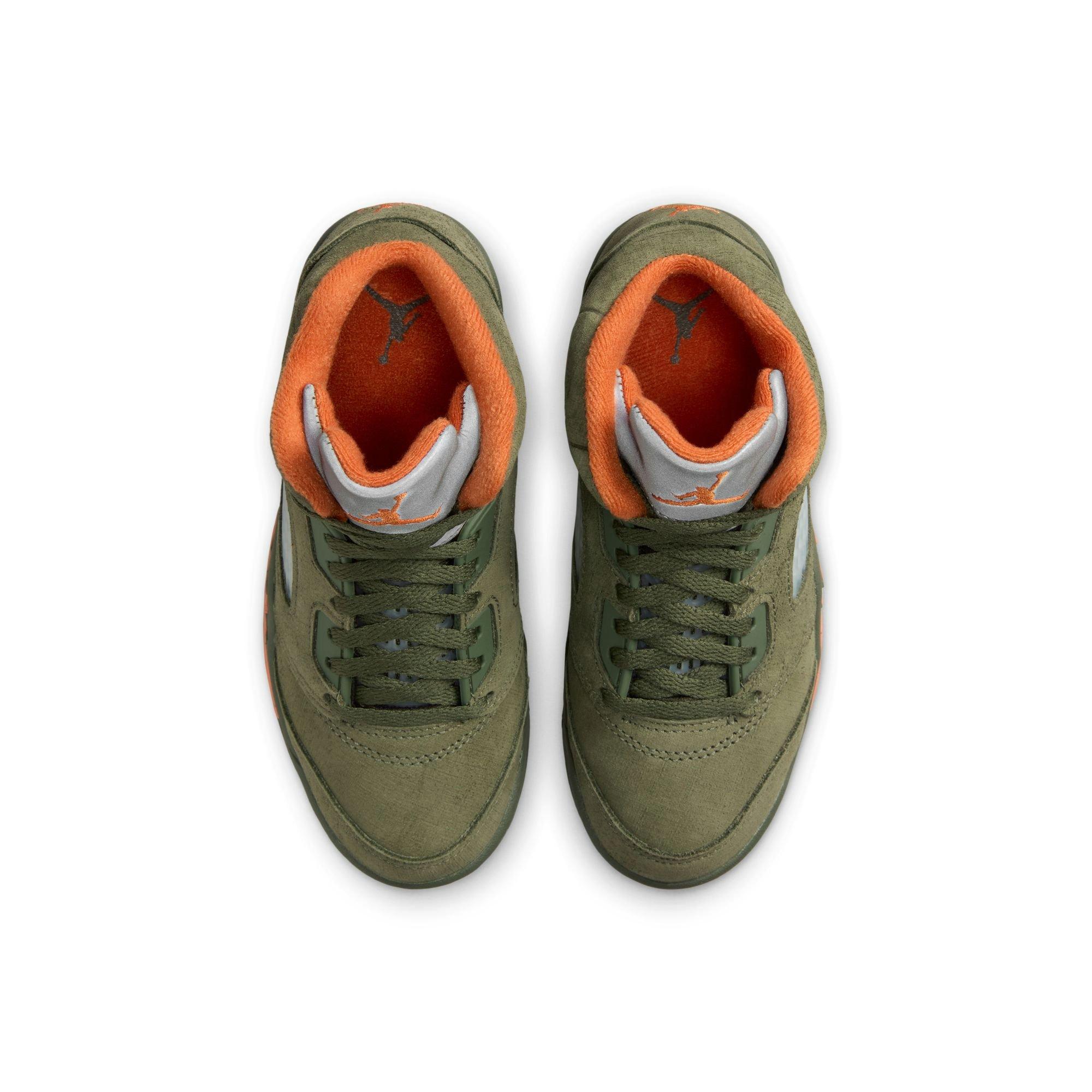 Jordan 5 Retro Preschool Kids' Olive Shoe