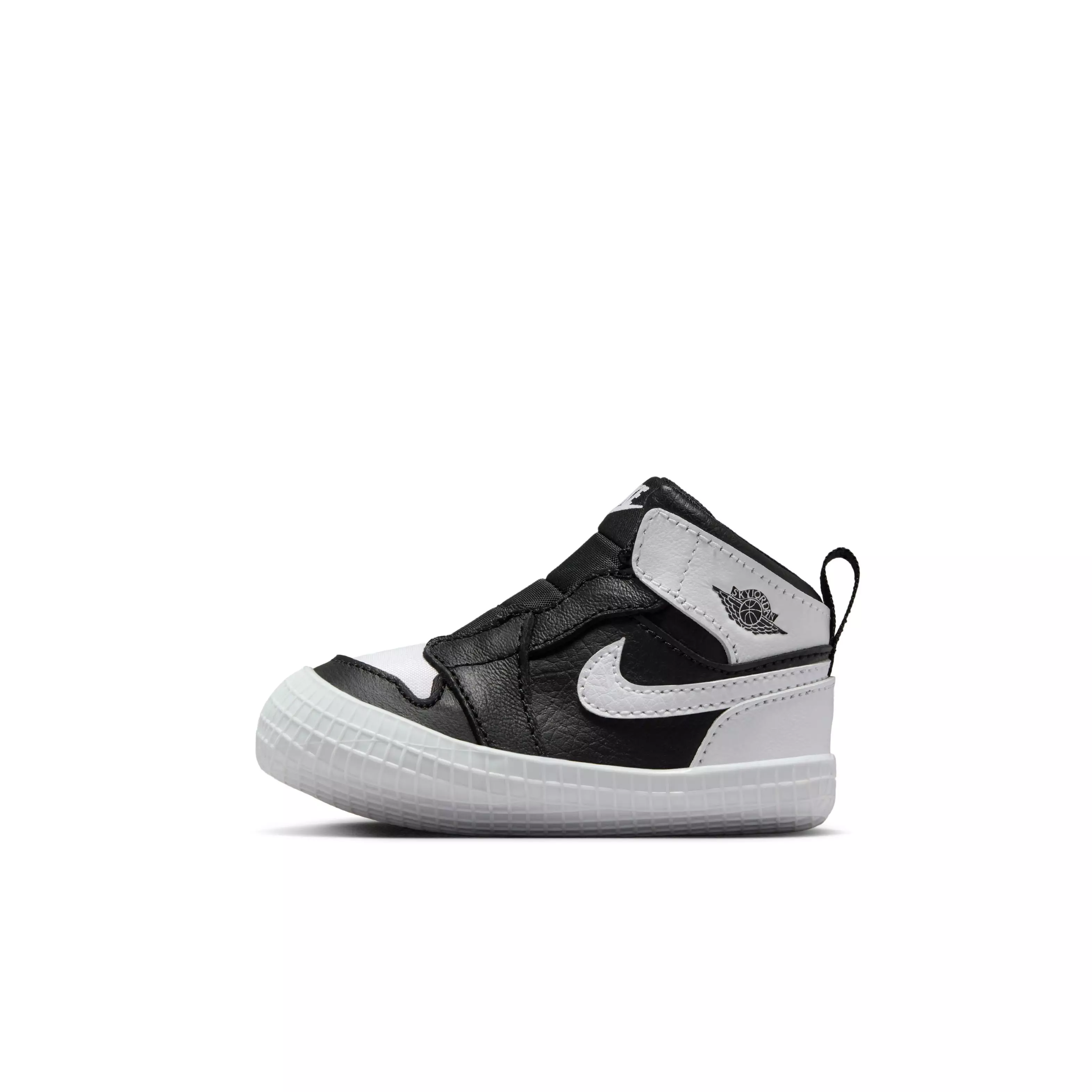 Jordan 1 Retro High OG "Black/White" Crib Bootie - BLACK/WHITE