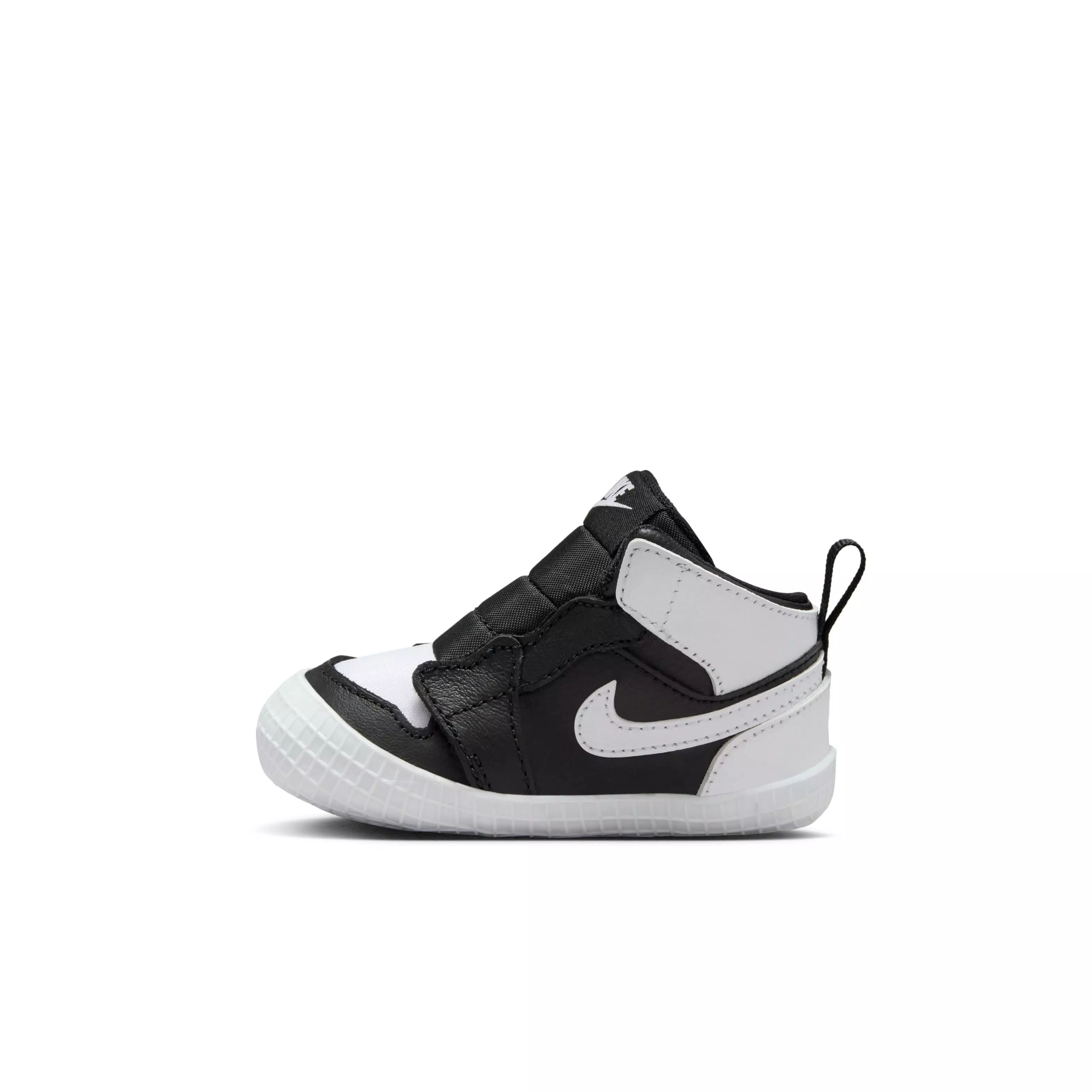 Jordan 1 Retro High OG "Black/White" Crib Bootie - BLACK/WHITE