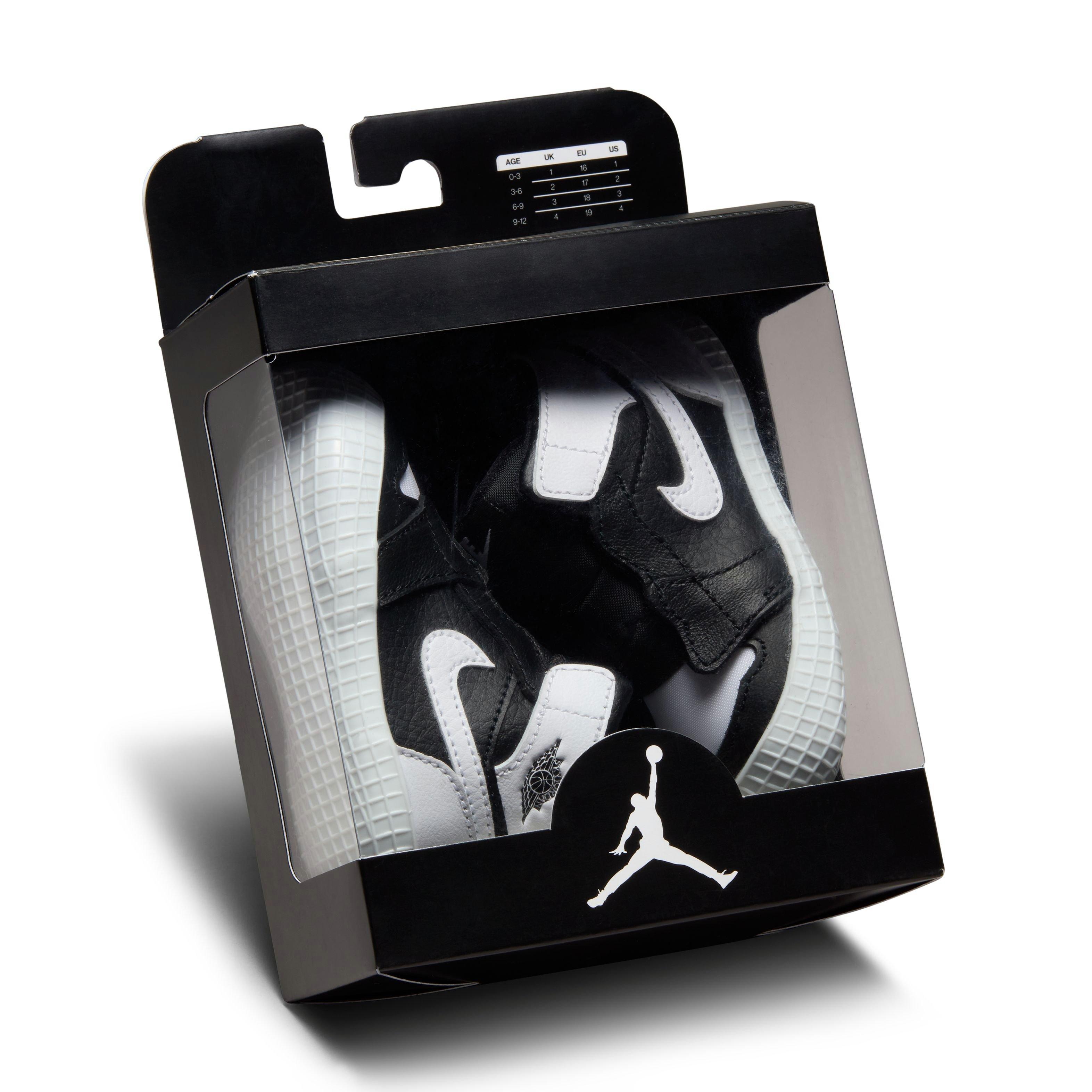 Jordan 1 Retro High OG "Black/White" Crib Bootie