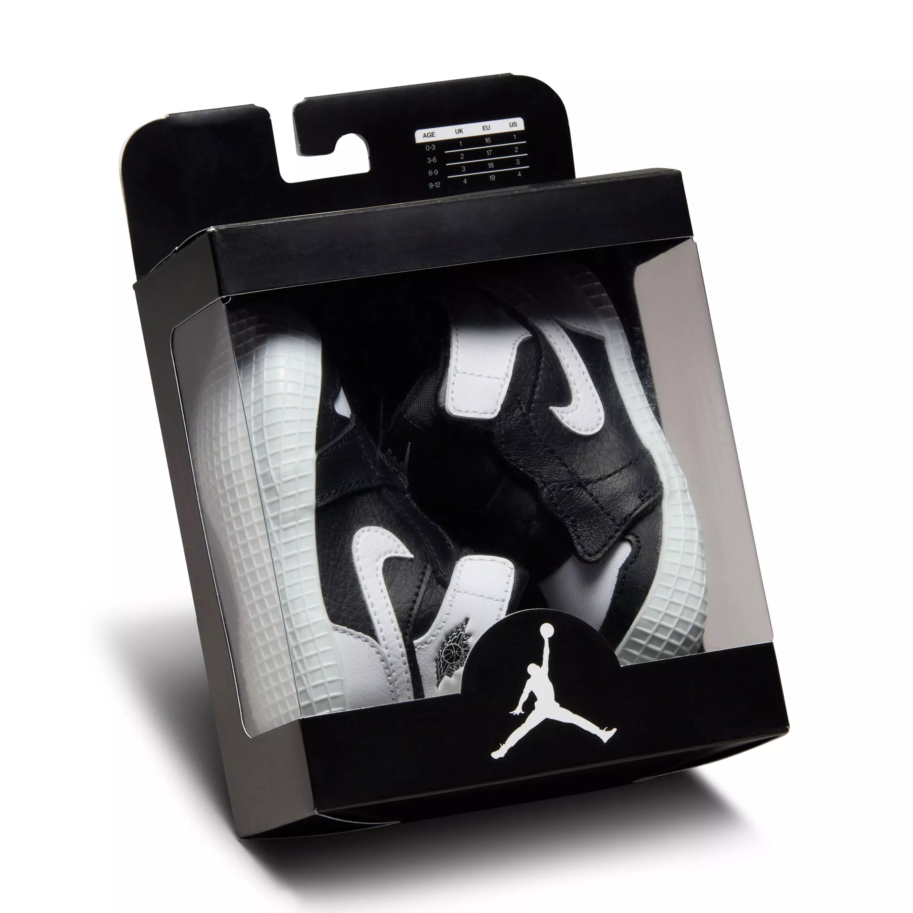 Jordan 1 Retro High OG "Black/White" Crib Bootie - BLACK/WHITE