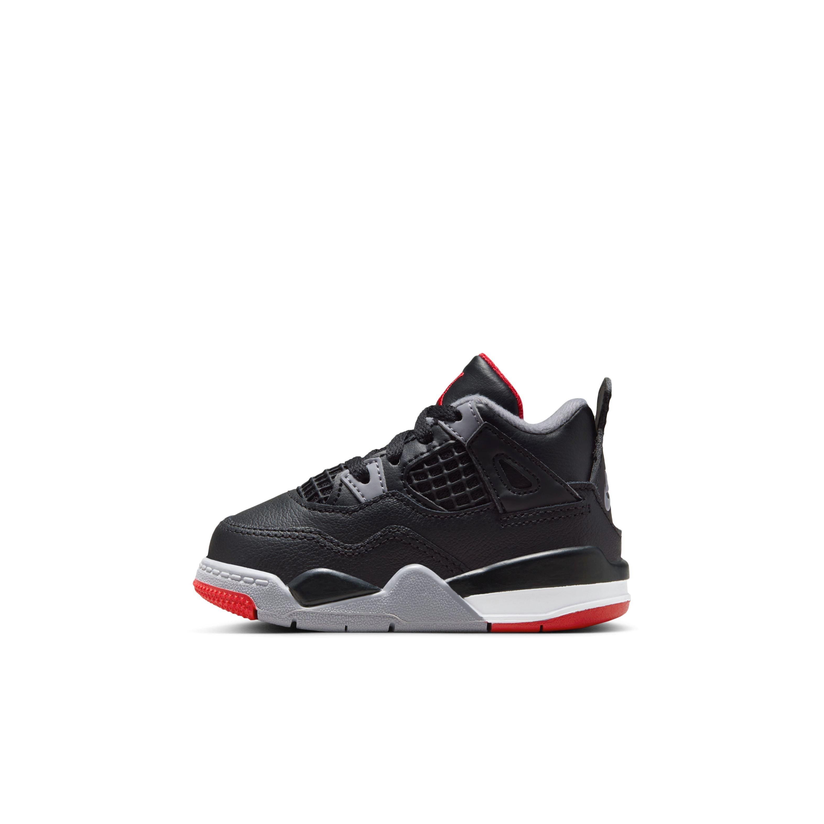 キッズ/ベビー/マタニティAIR JORDAN 4 BRED RETRO RITTLE KIDS 19cm ...