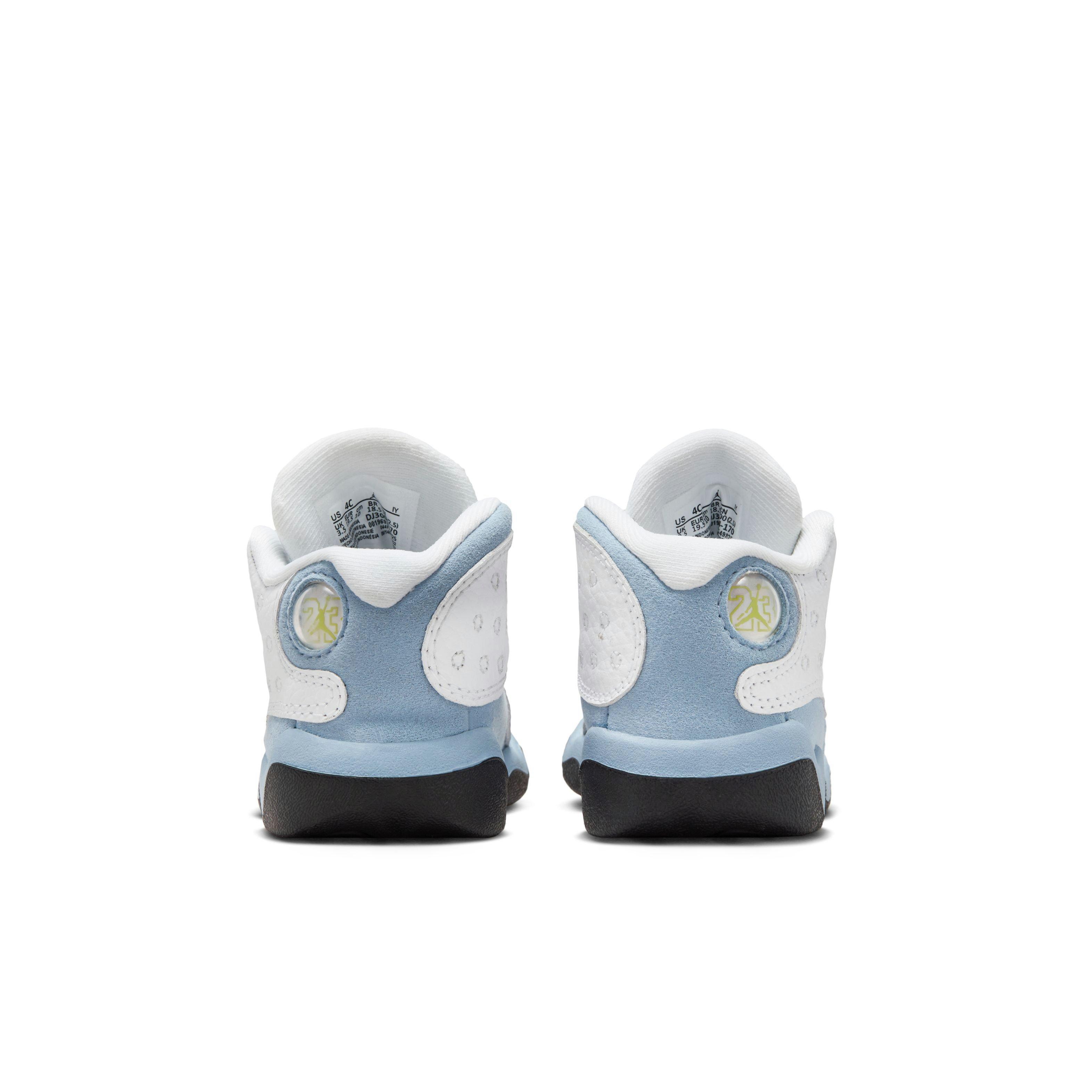 Jordan retro 13 on sale baby blue and white