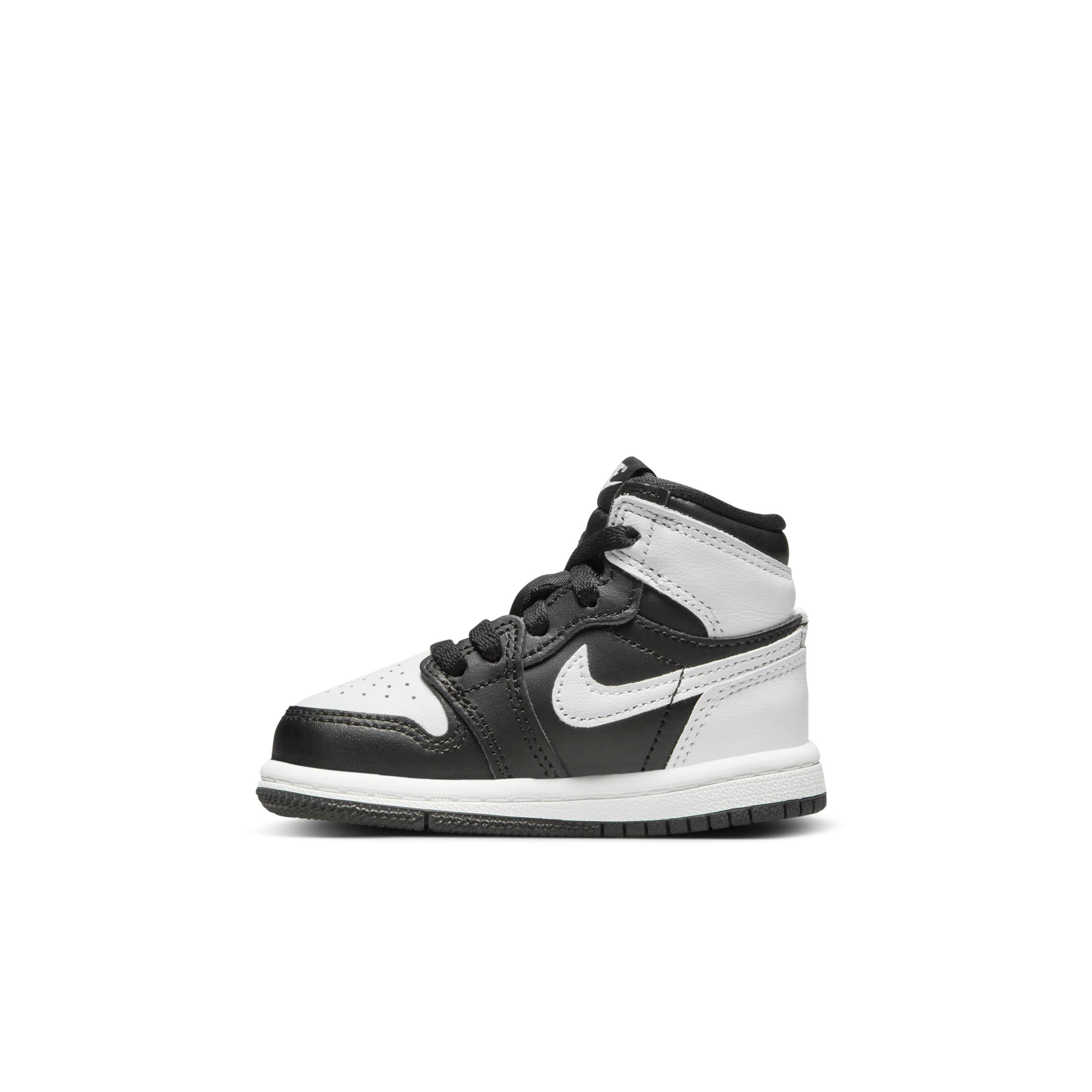 Jordan 1 Retro High OG "Black/White" Toddler Kids' Shoe - BLACK/WHITE Thumbnail View 6