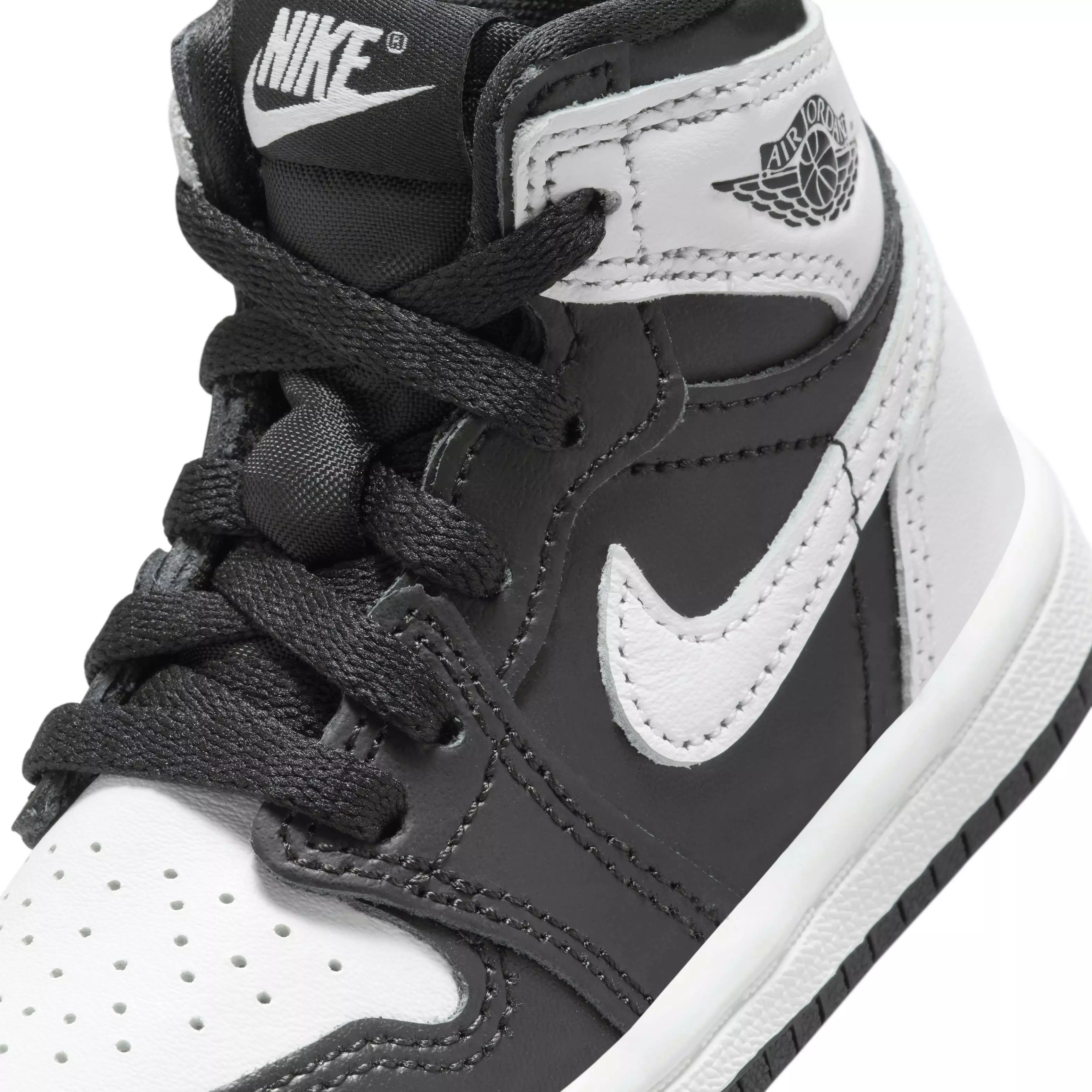 Jordan 1 Retro High OG "Black/White" Toddler Kids' Shoe - BLACK/WHITE