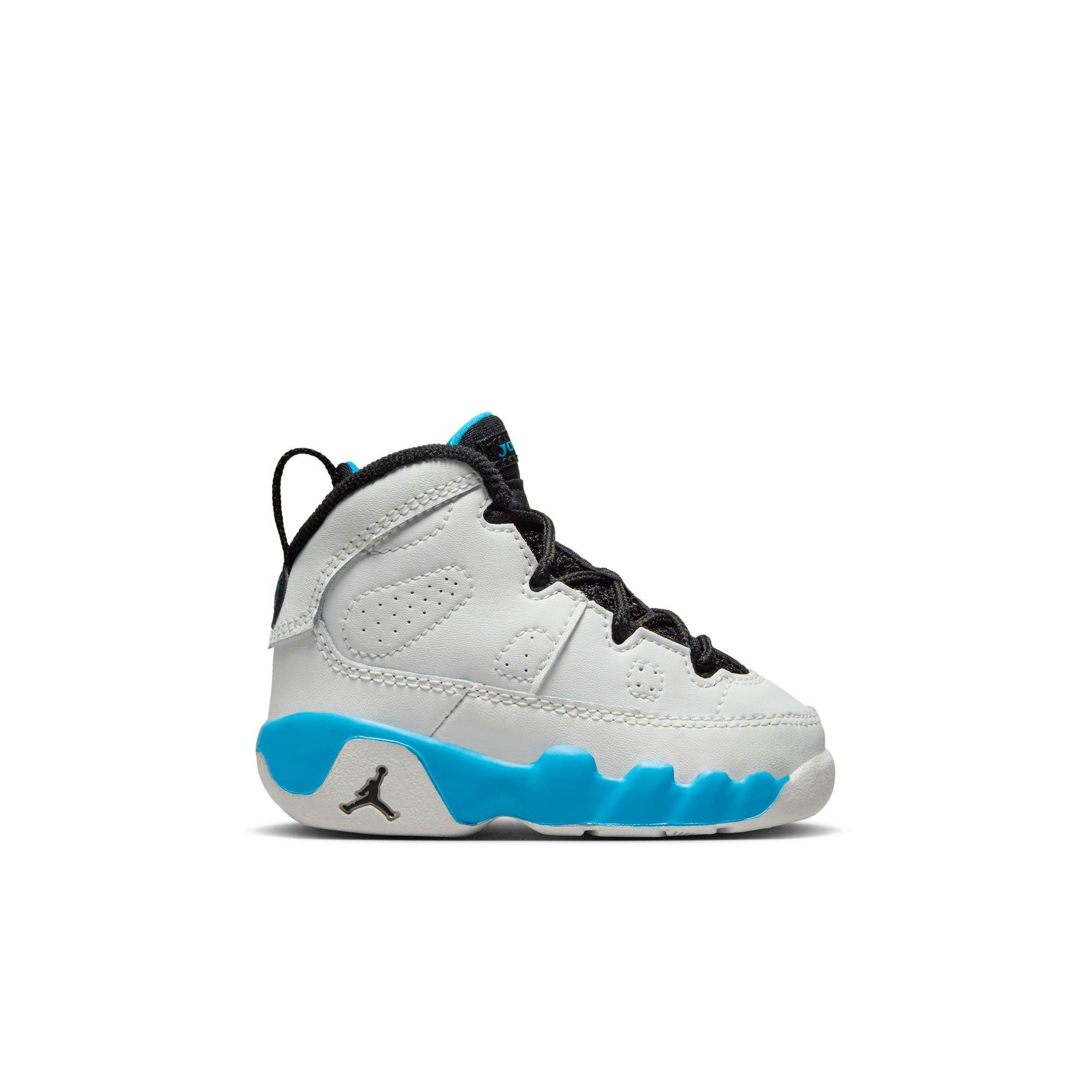 Jordan 9 Retro "Powder Blue" Toddler Kids' Shoe - SUMMIT WHITE/BLACK/POWDER BLUE Thumbnail View 1