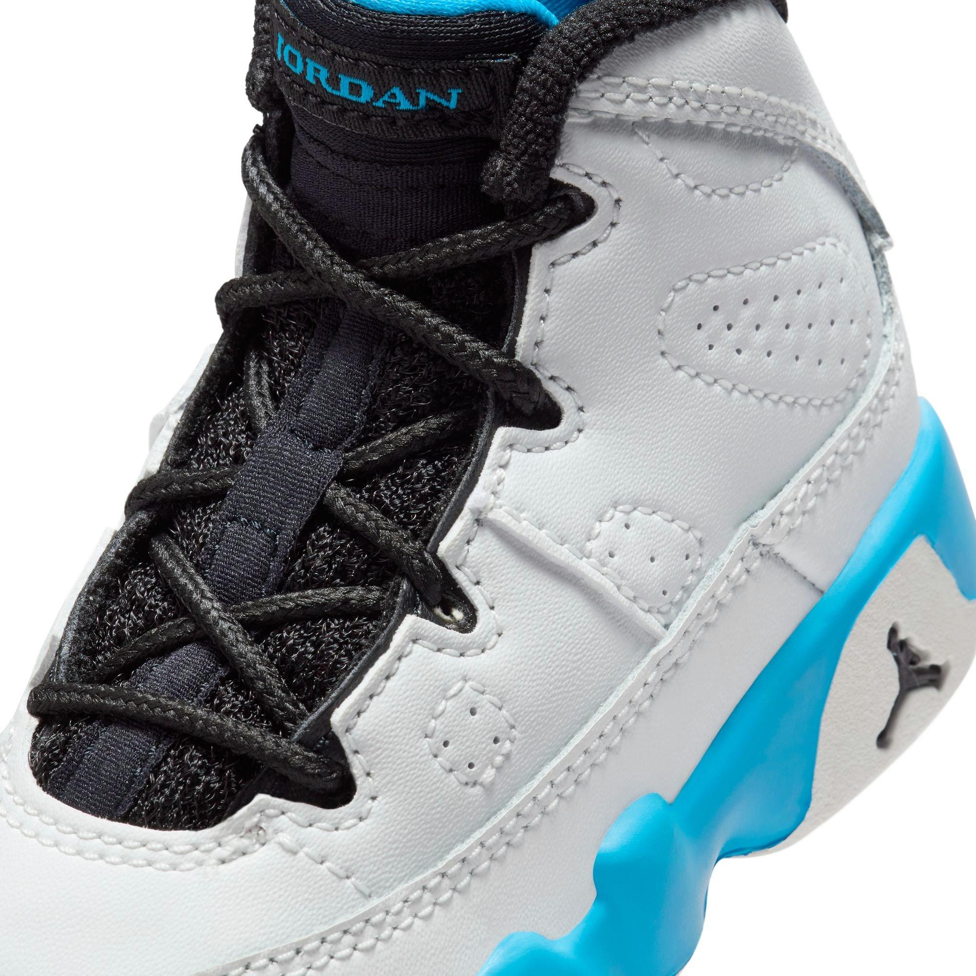 Jordan 9 Retro "Powder Blue" Toddler Kids' Shoe - SUMMIT WHITE/BLACK/POWDER BLUE Thumbnail View 3