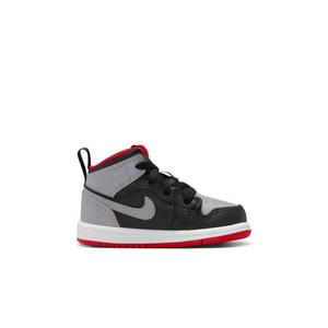 Jordan 1 Mid "Black/Cement Grey/Fire Red/White" Toddler Boys' Shoe