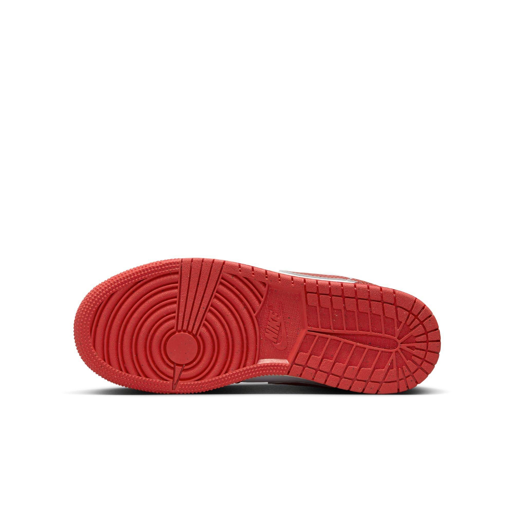 Jordan 1 Low SE Grade School Boys' "White/Dune Red/Lobster/Sail" Shoe