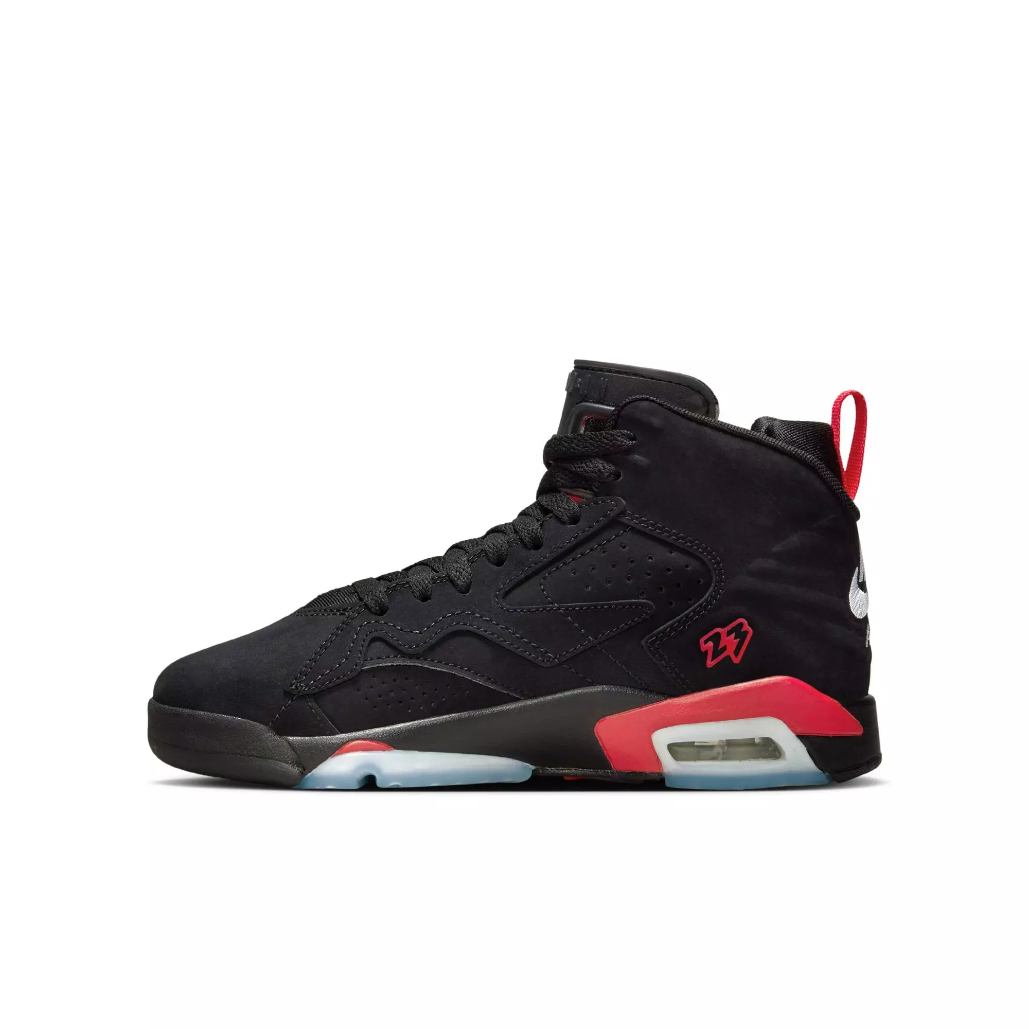 Jordan MVP "Black/University Red/White" Grade School Boys' Shoe - BLACK/RED