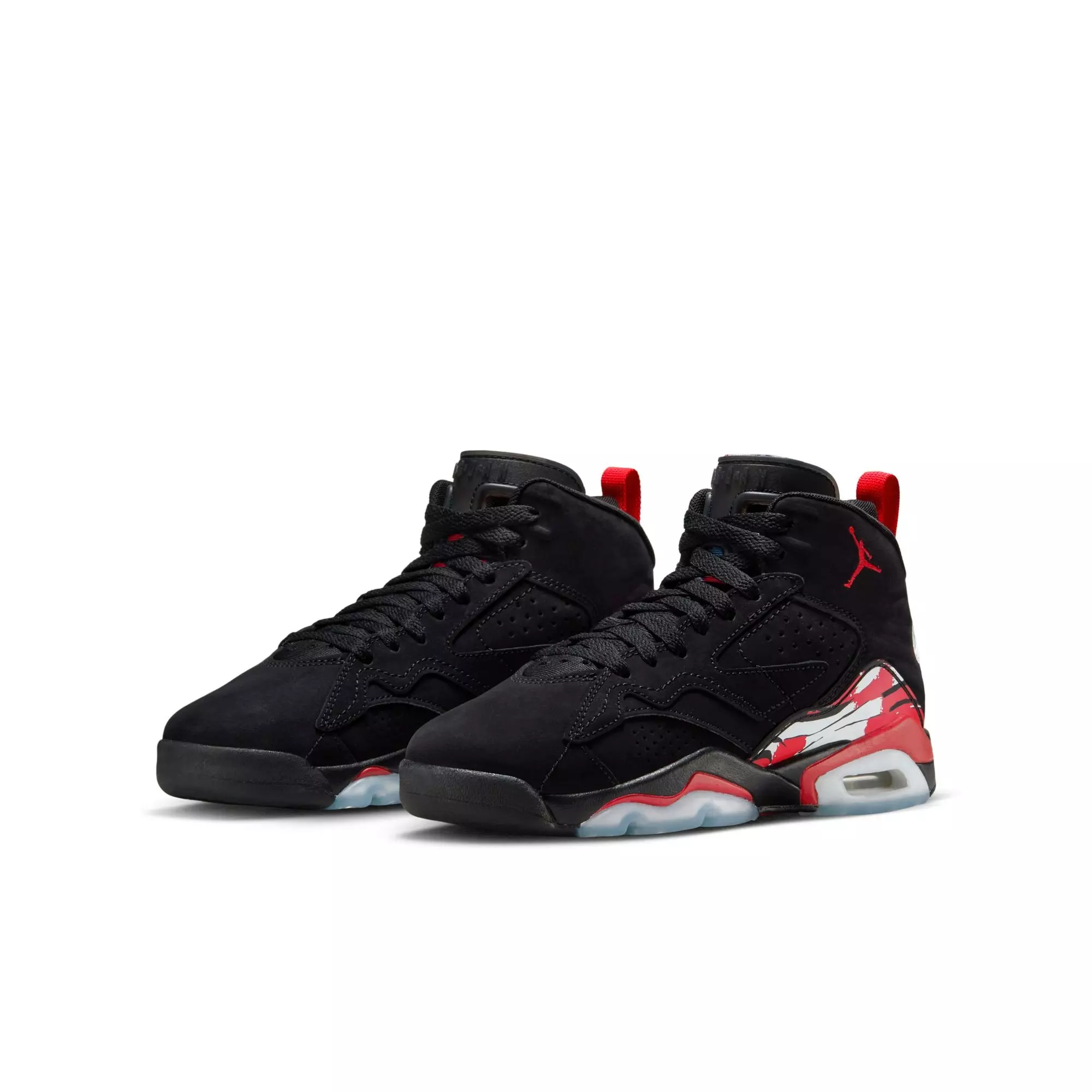 Jordan MVP "Black/University Red/White" Grade School Boys' Shoe - BLACK/RED
