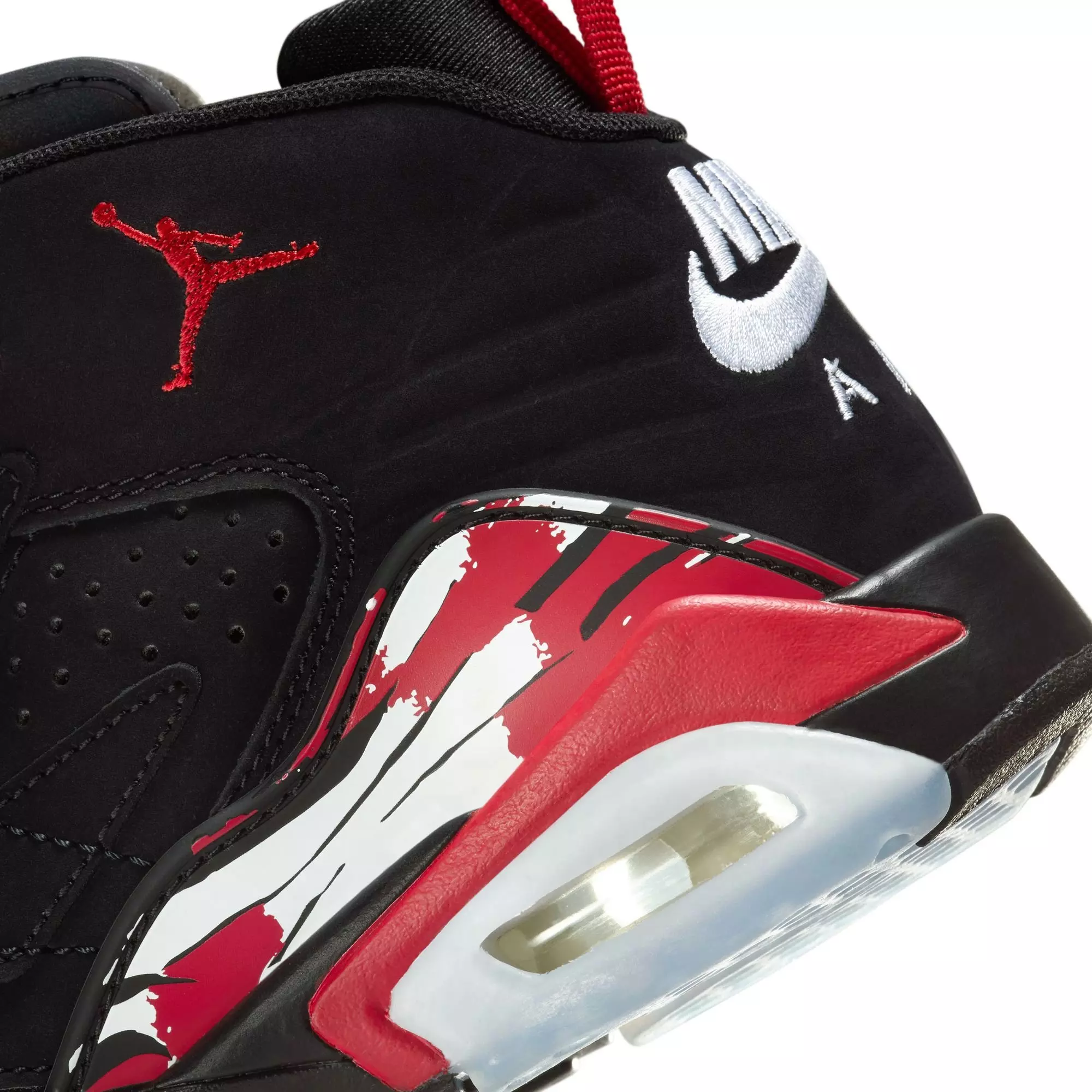 Jordan MVP "Black/University Red/White" Grade School Boys' Shoe - BLACK/RED