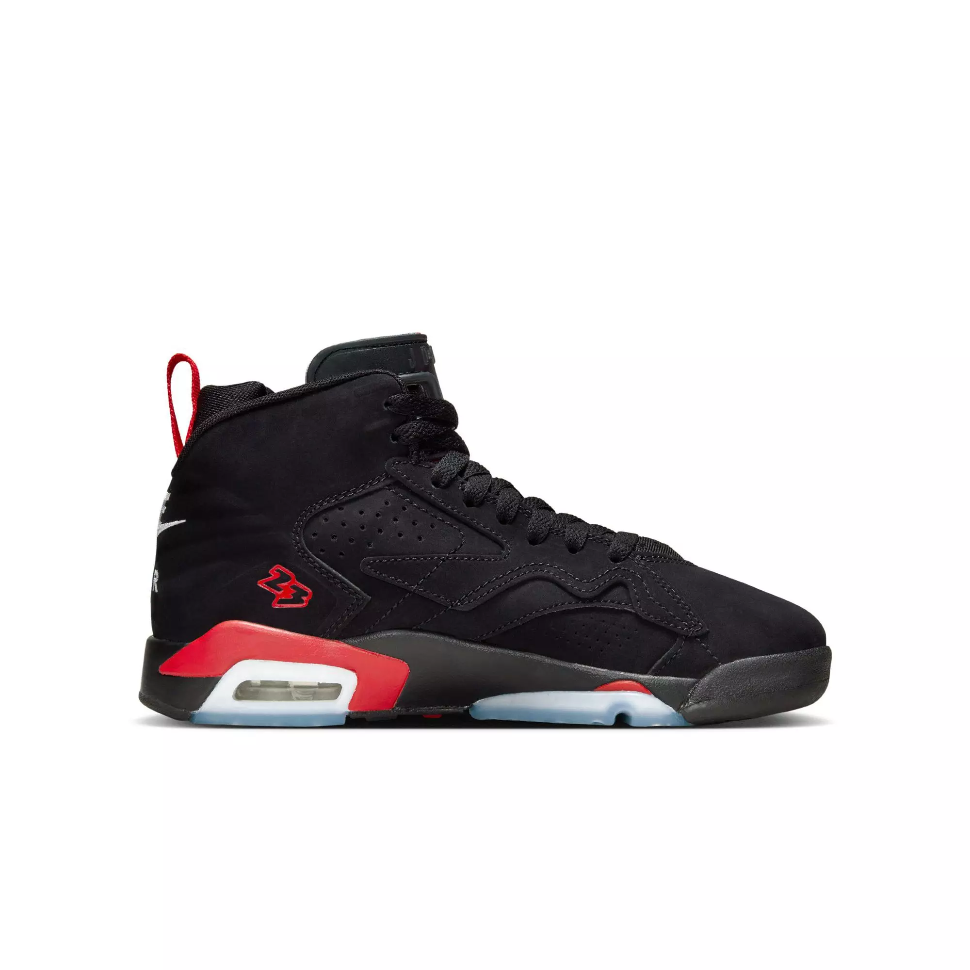 Jordan MVP "Black/University Red/White" Grade School Boys' Shoe - BLACK/RED