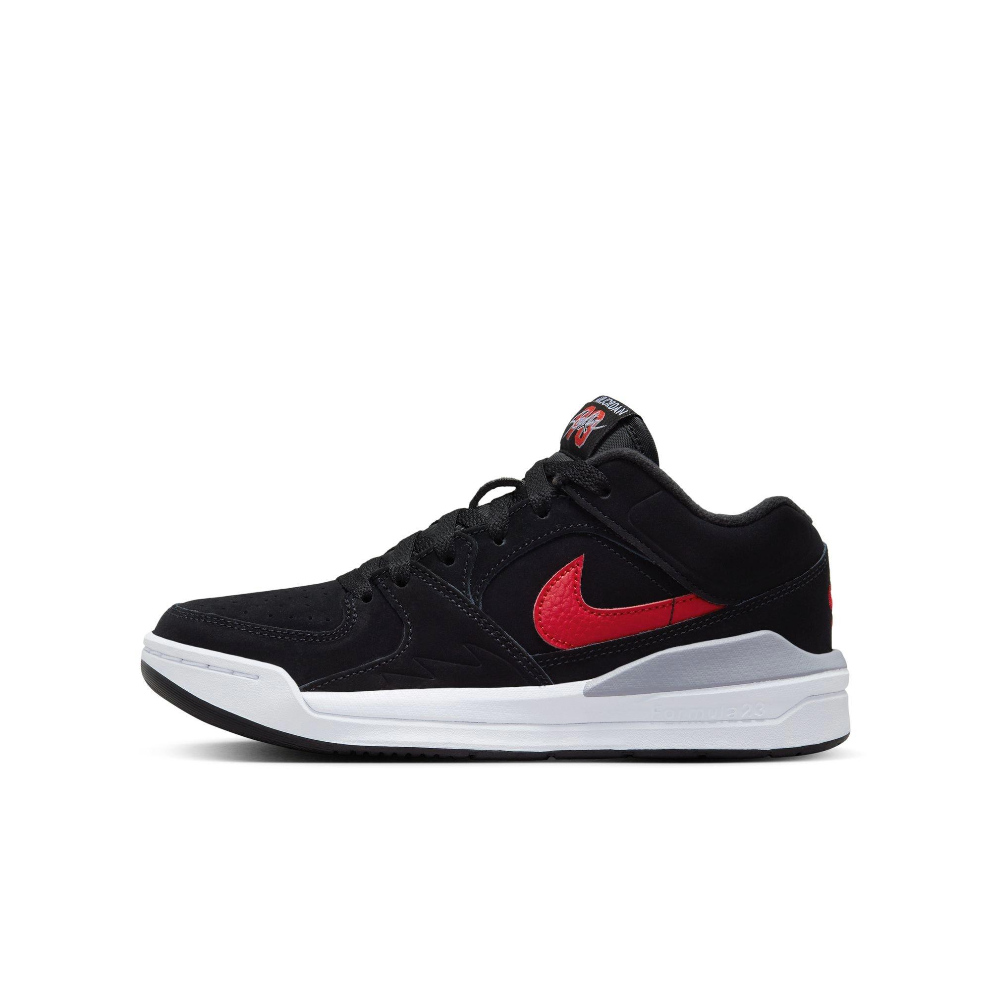 Jordan Stadium 90 "Black/Fire Red/White/Cement Grey" Grade School Boys' Shoe