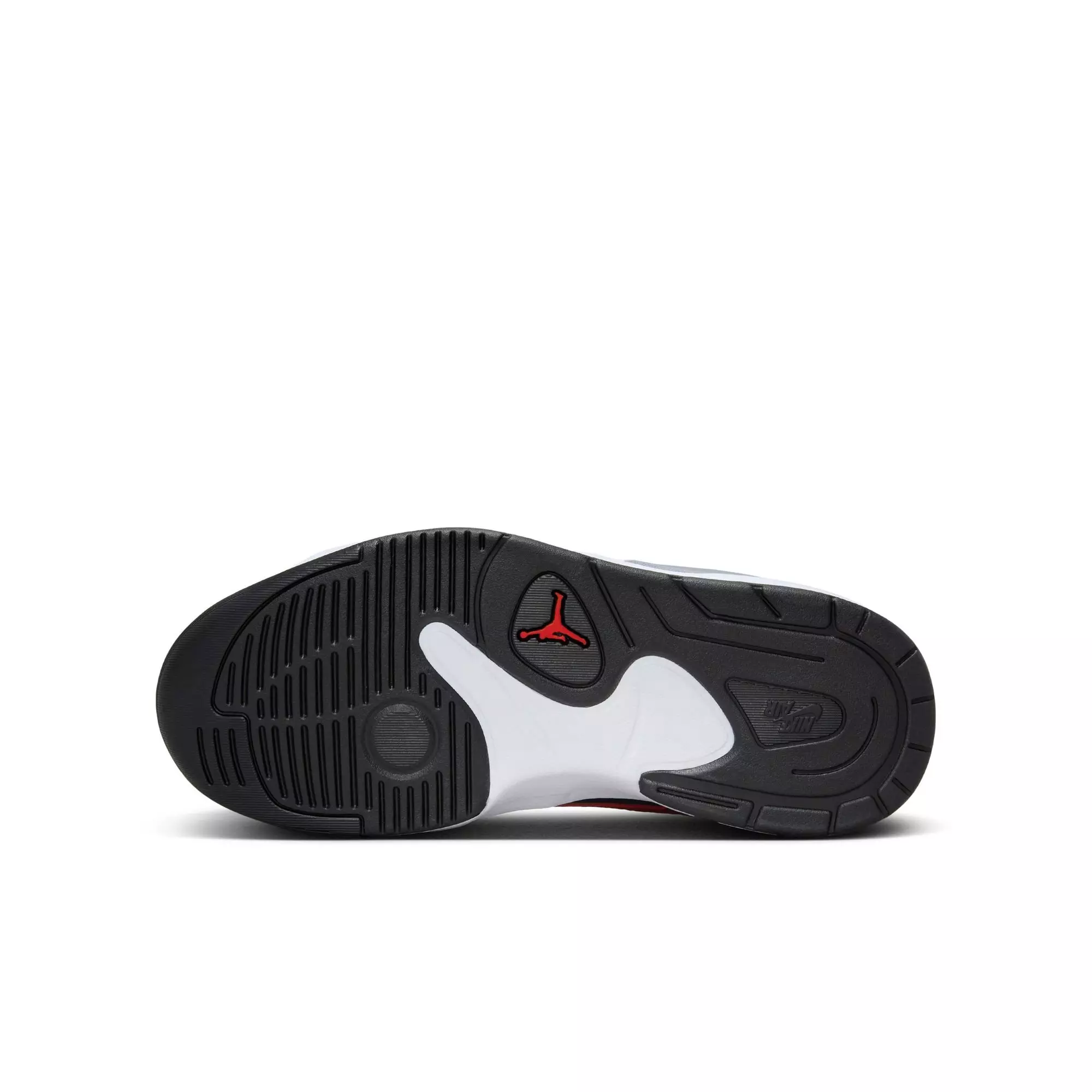 Jordan Stadium 90 "Black/Fire Red/White/Cement Grey" Grade School Boys' Shoe - BLACK/RED