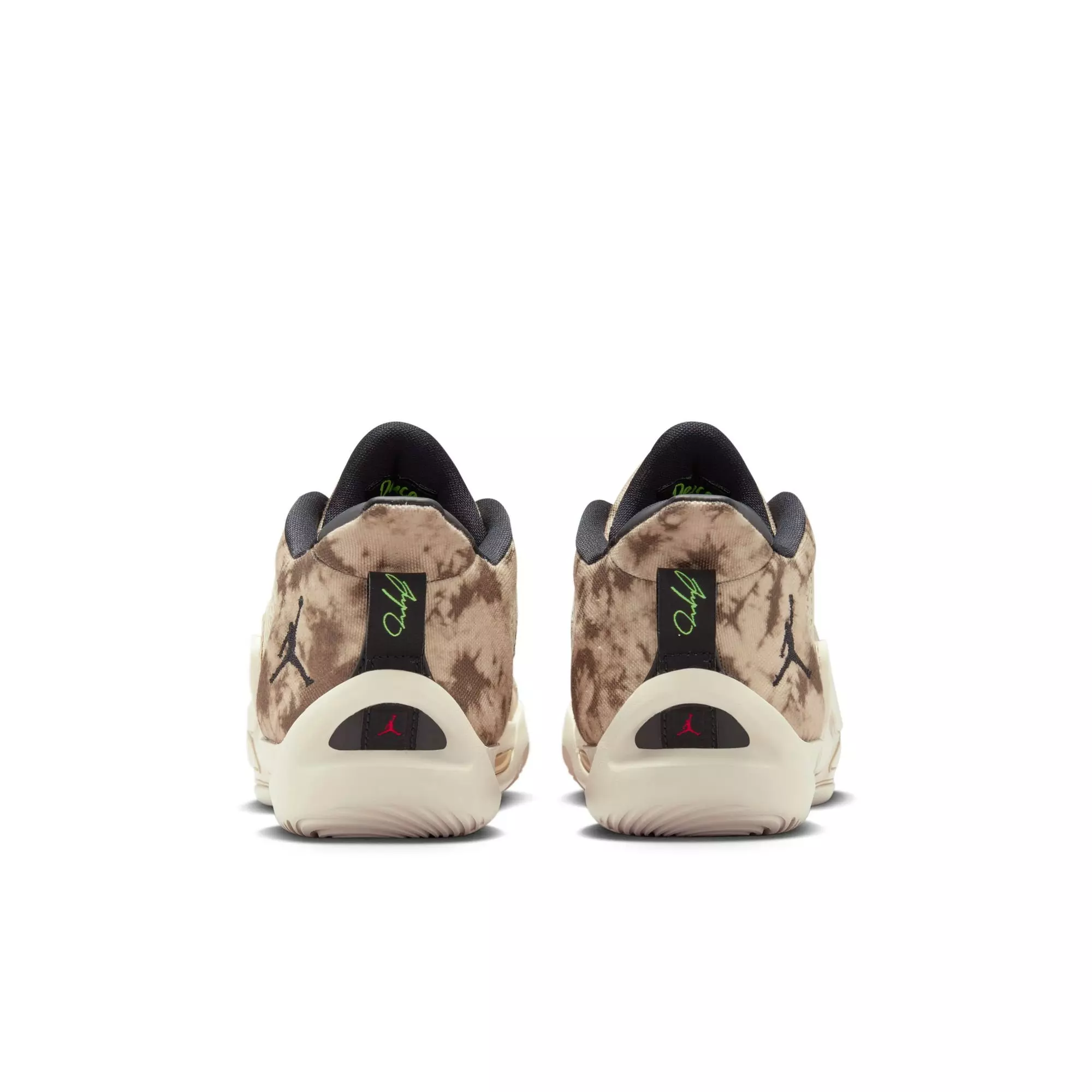 Jordan Tatum 1 "Desert Tie-Dye" Grade School Basketball Shoe - FOSSIL/BLACK/SESAME