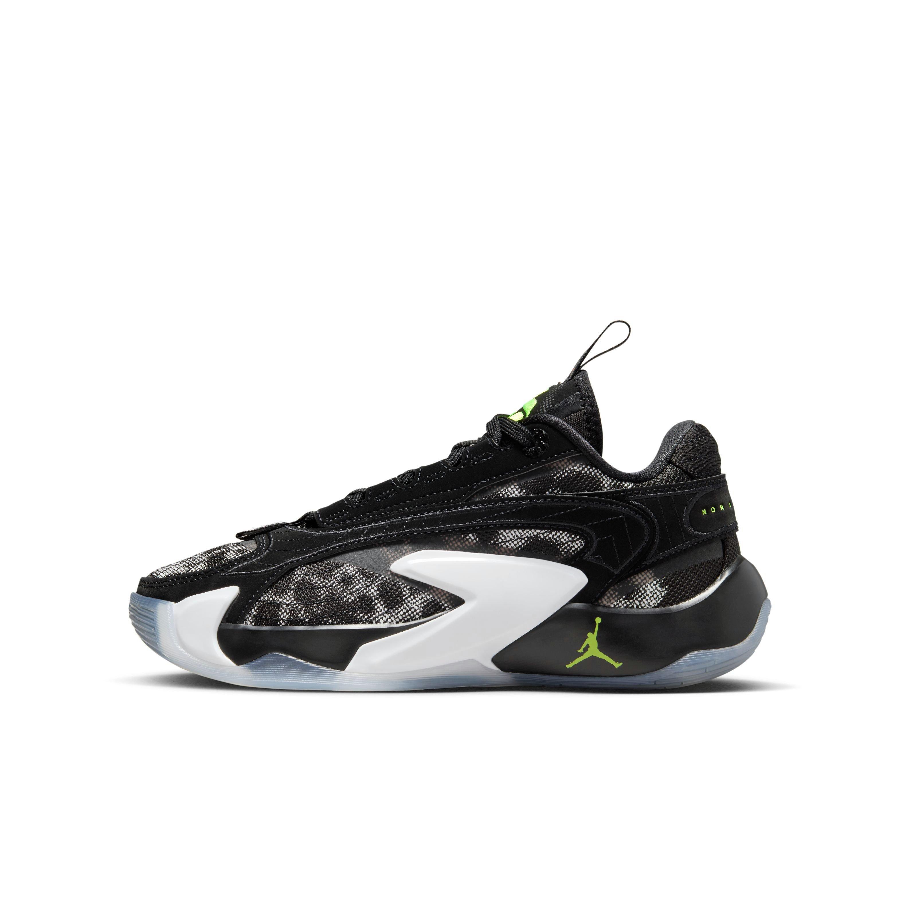Jordan Luka 2 "Black/White/Volt" Grade School Kids' Basketball Shoe